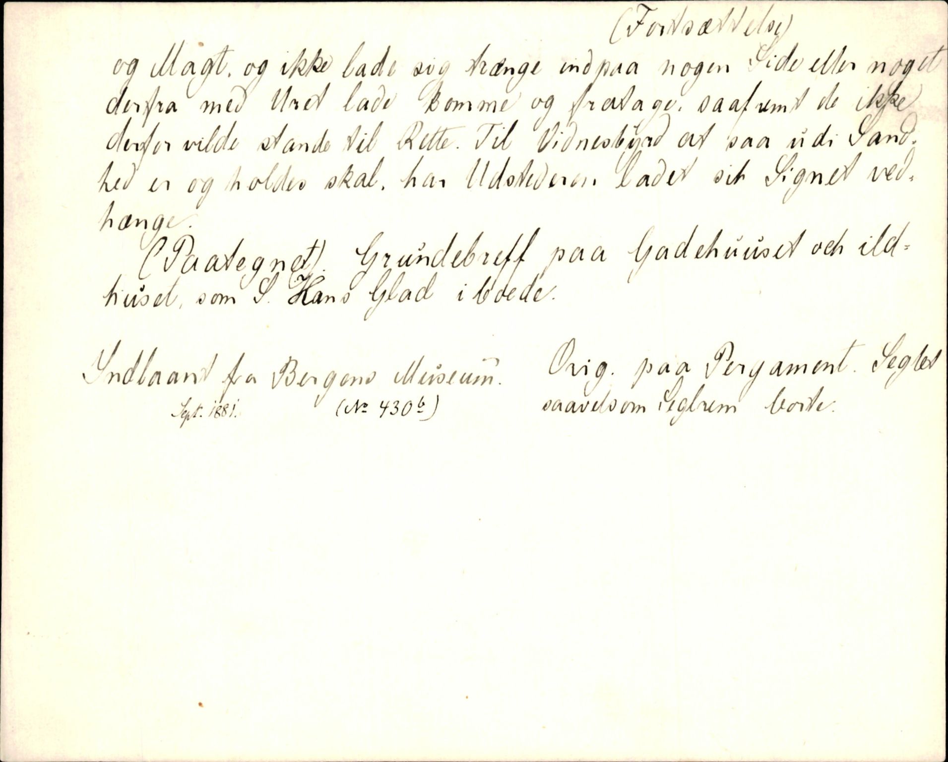 Riksarkivets diplomsamling, AV/RA-EA-5965/F35/F35d/L0002: Innlånte diplomer, seddelregister, 1592-1620, p. 523