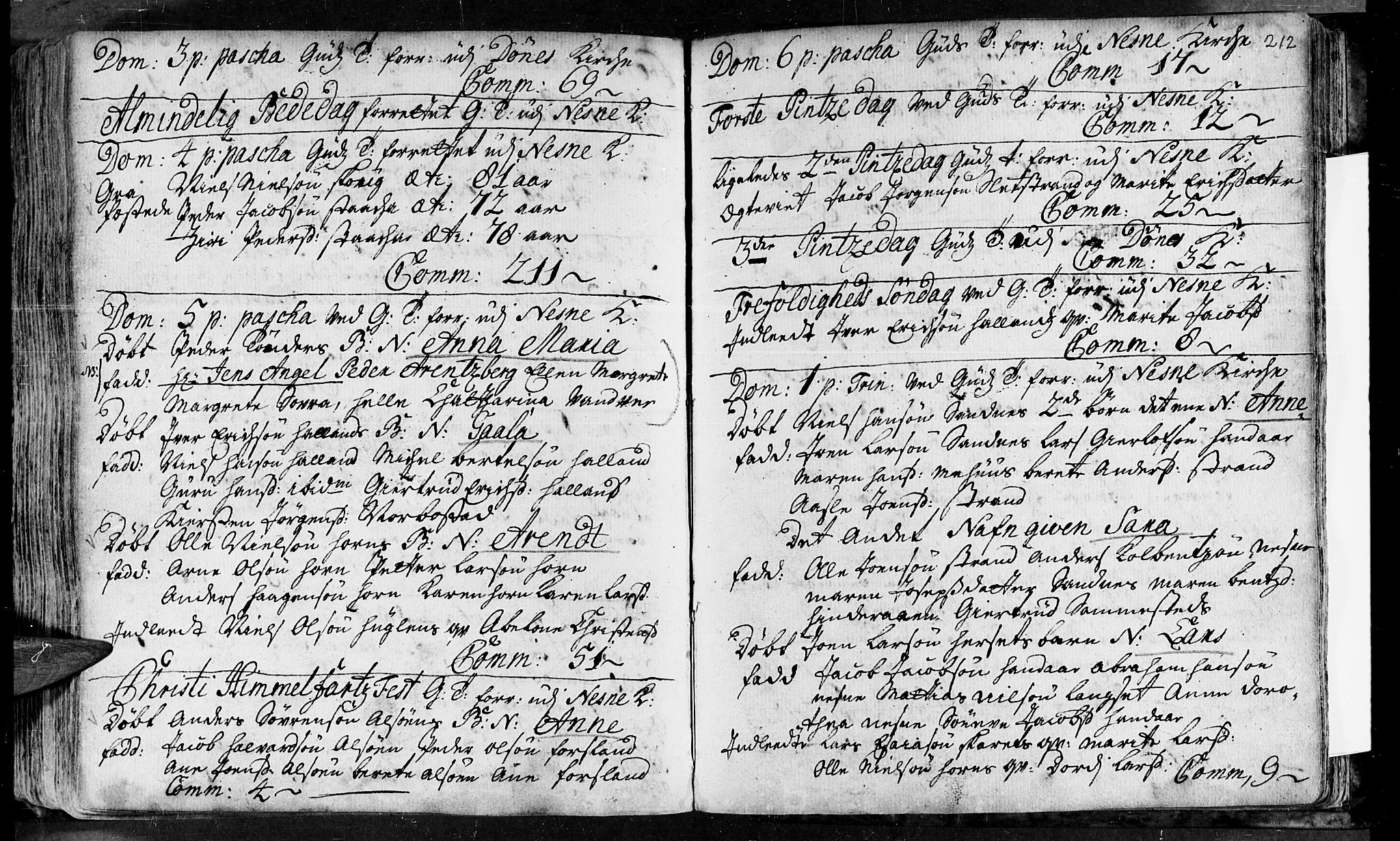Ministerialprotokoller, klokkerbøker og fødselsregistre - Nordland, AV/SAT-A-1459/838/L0542: Parish register (official) no. 838A01, 1704-1737, p. 212