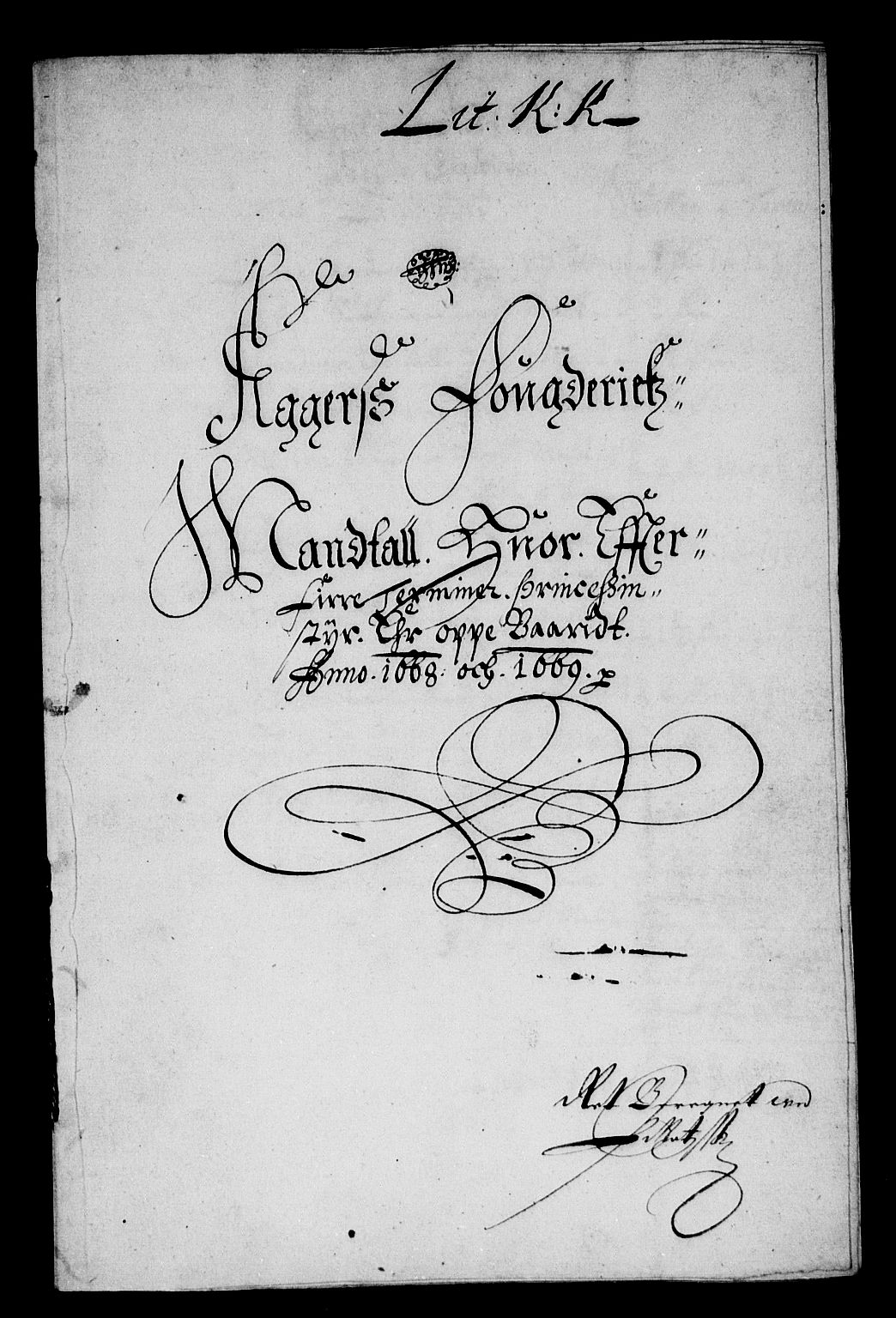 Rentekammeret inntil 1814, Reviderte regnskaper, Stiftamtstueregnskaper, Landkommissariatet på Akershus og Akershus stiftamt, AV/RA-EA-5869/R/Rb/L0066: Akershus stiftamt, 1668-1669