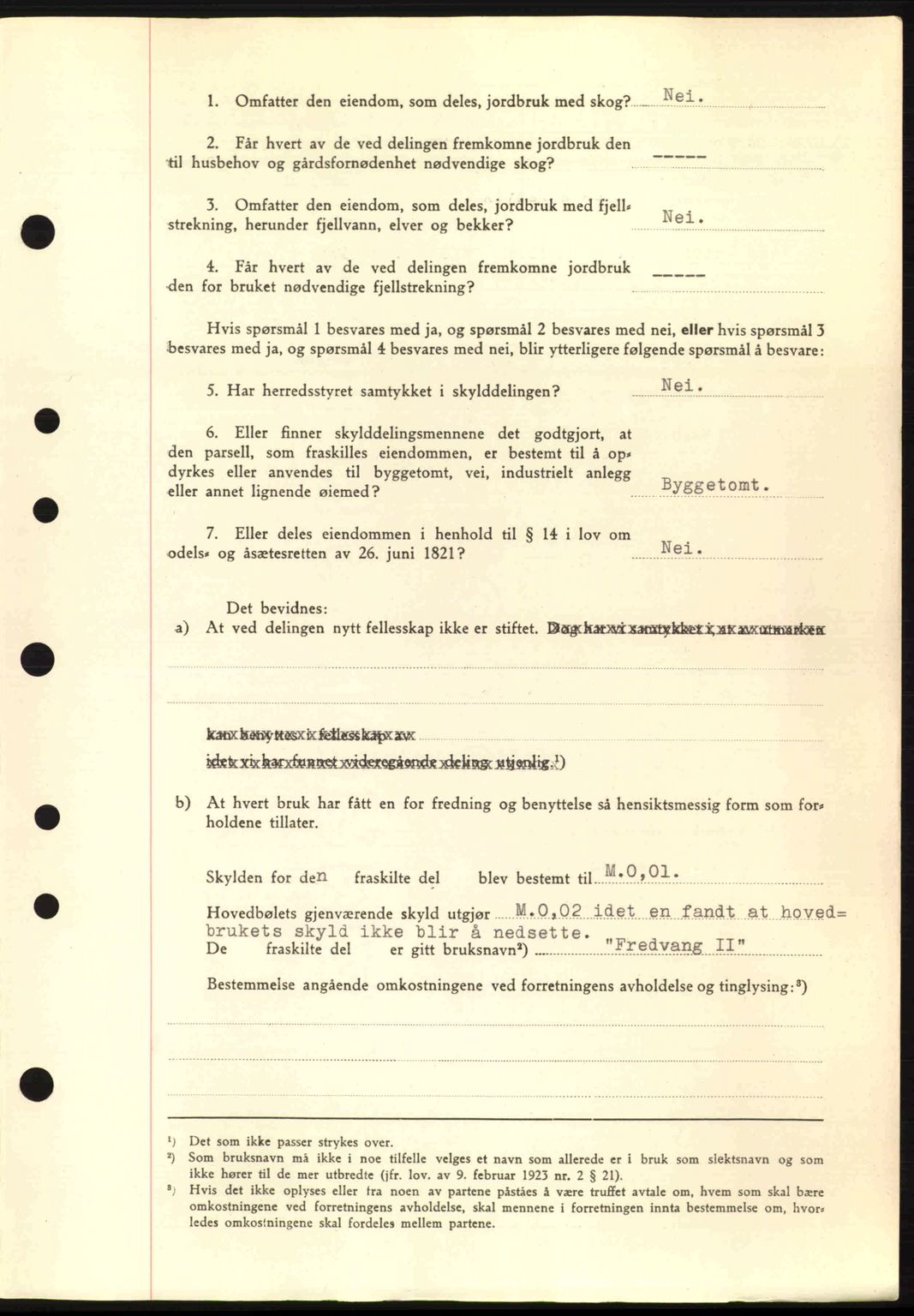 Nordre Sunnmøre sorenskriveri, SAT/A-0006/1/2/2C/2Ca: Mortgage book no. A11, 1941-1941, Diary no: : 1309/1941