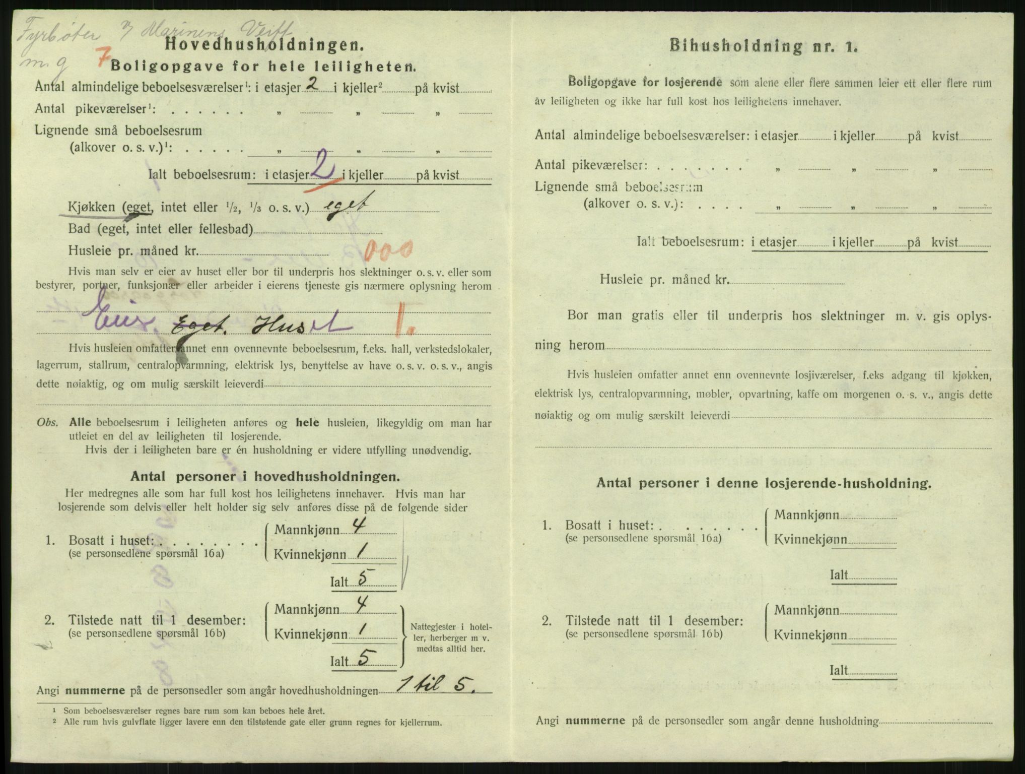 SAKO, 1920 census for Horten, 1920, p. 4636