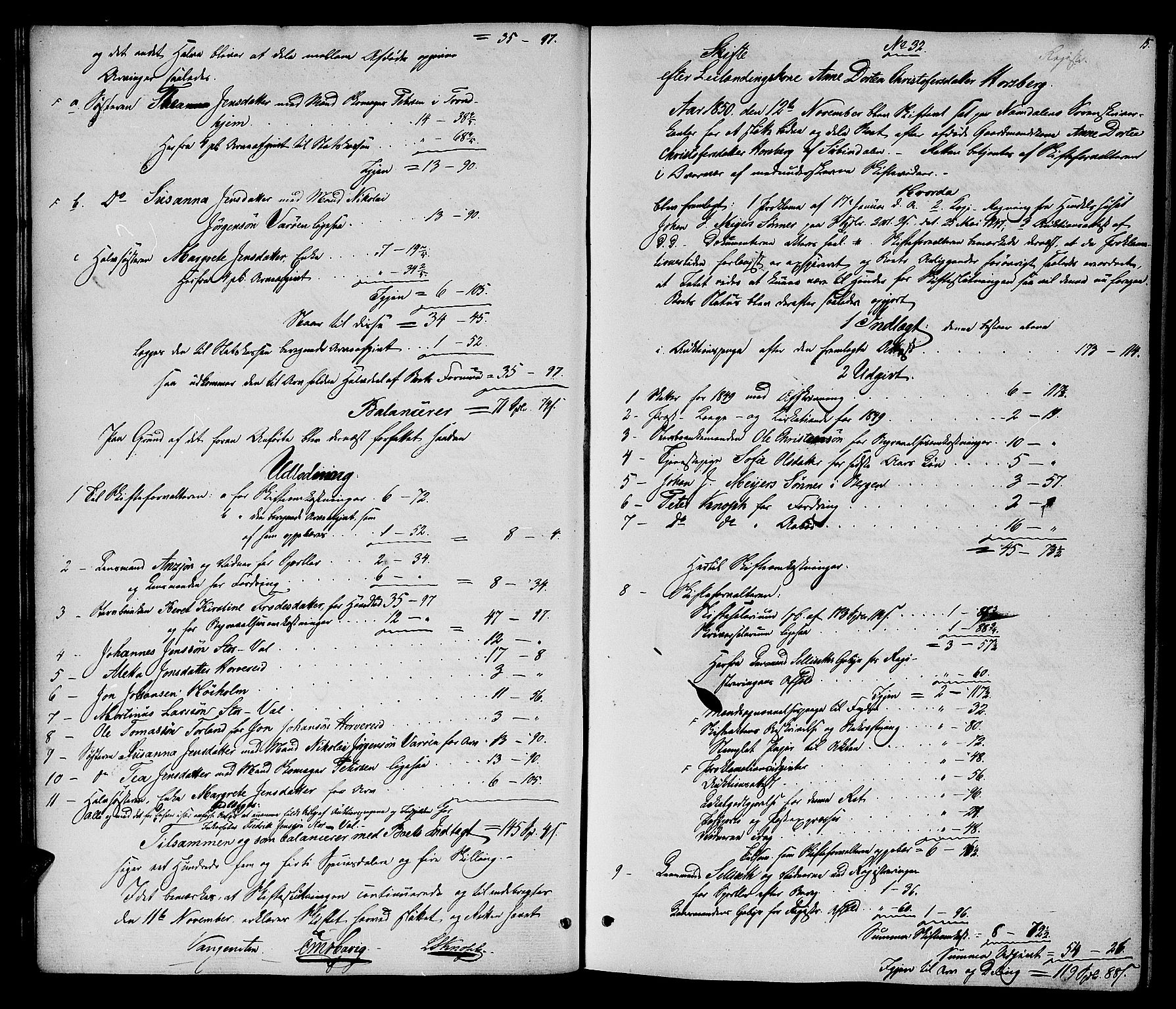 Namdal sorenskriveri, AV/SAT-A-4133/1/3/3A/L0043: Skifteprotokoll nr. 5, 1850-1858, p. 15