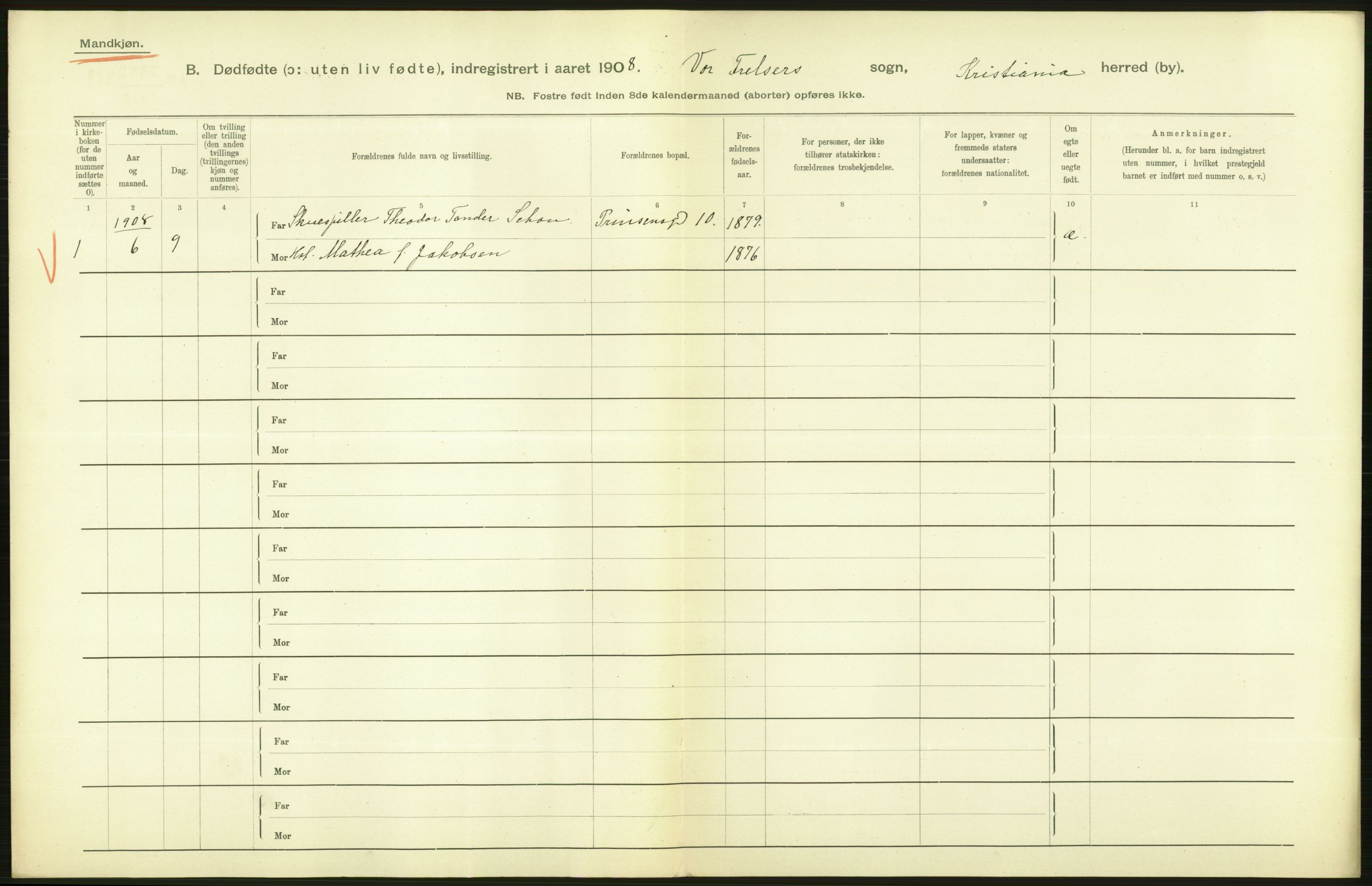 Statistisk sentralbyrå, Sosiodemografiske emner, Befolkning, AV/RA-S-2228/D/Df/Dfa/Dfaf/L0009: Kristiania: Døde, dødfødte., 1908, p. 414