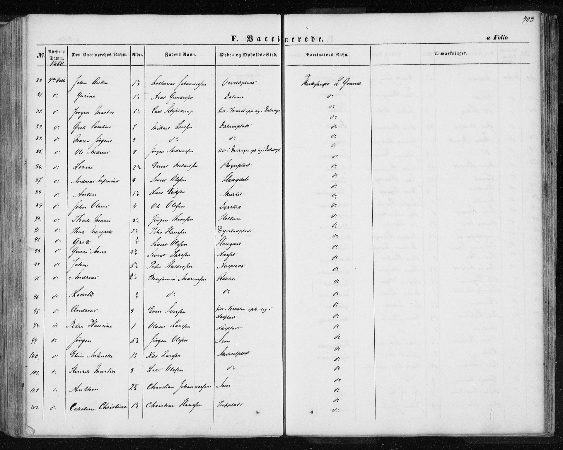 Ministerialprotokoller, klokkerbøker og fødselsregistre - Nord-Trøndelag, SAT/A-1458/735/L0342: Parish register (official) no. 735A07 /1, 1849-1862, p. 403