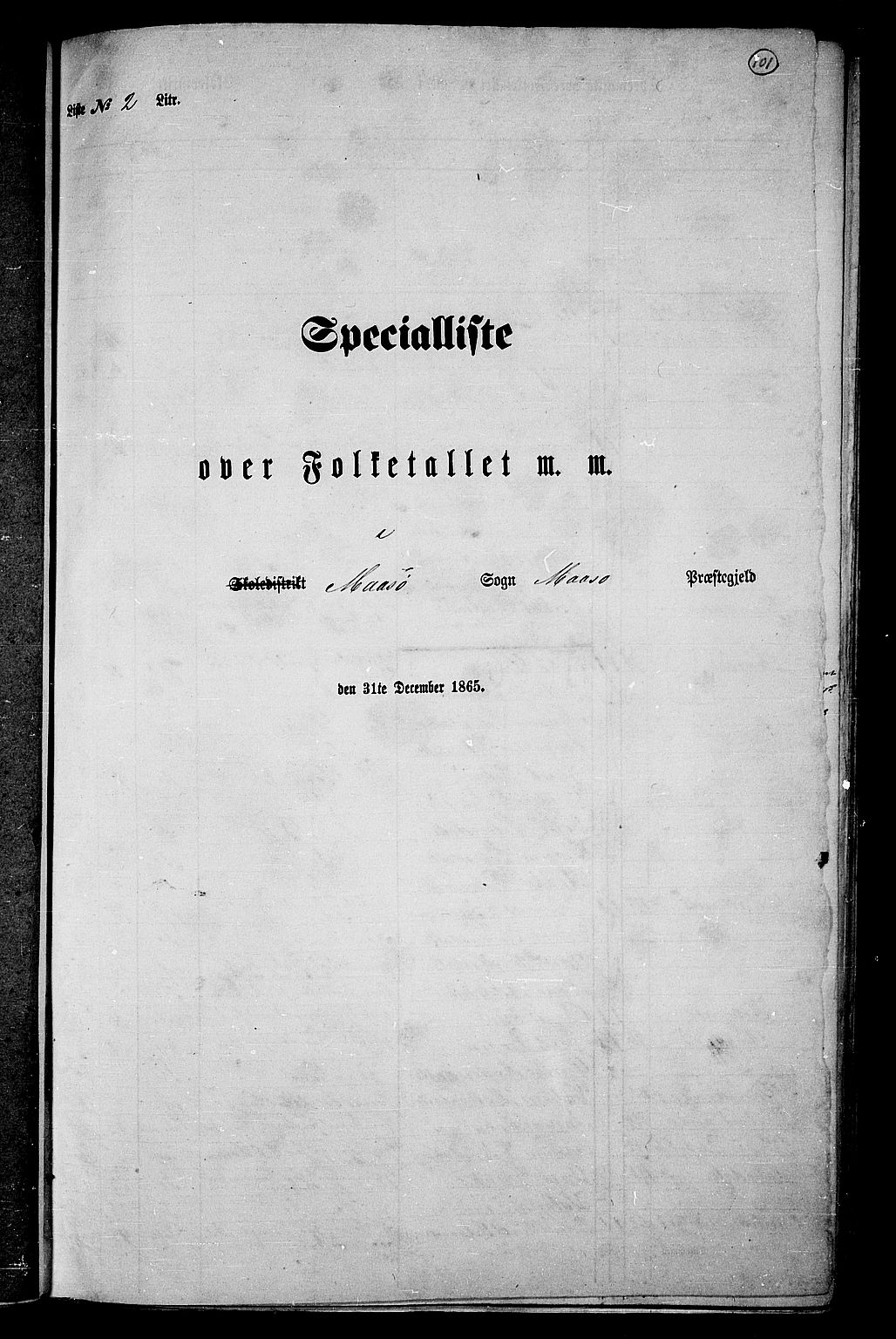 RA, 1865 census for Måsøy, 1865, p. 18