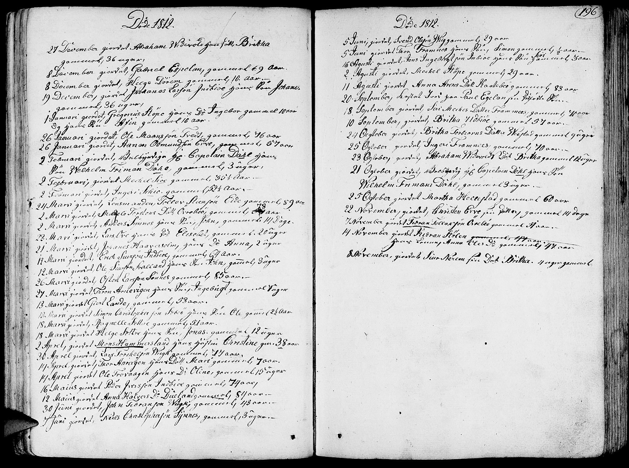 Fjelberg sokneprestembete, SAB/A-75201/H/Haa: Parish register (official) no. A 3, 1788-1815, p. 196