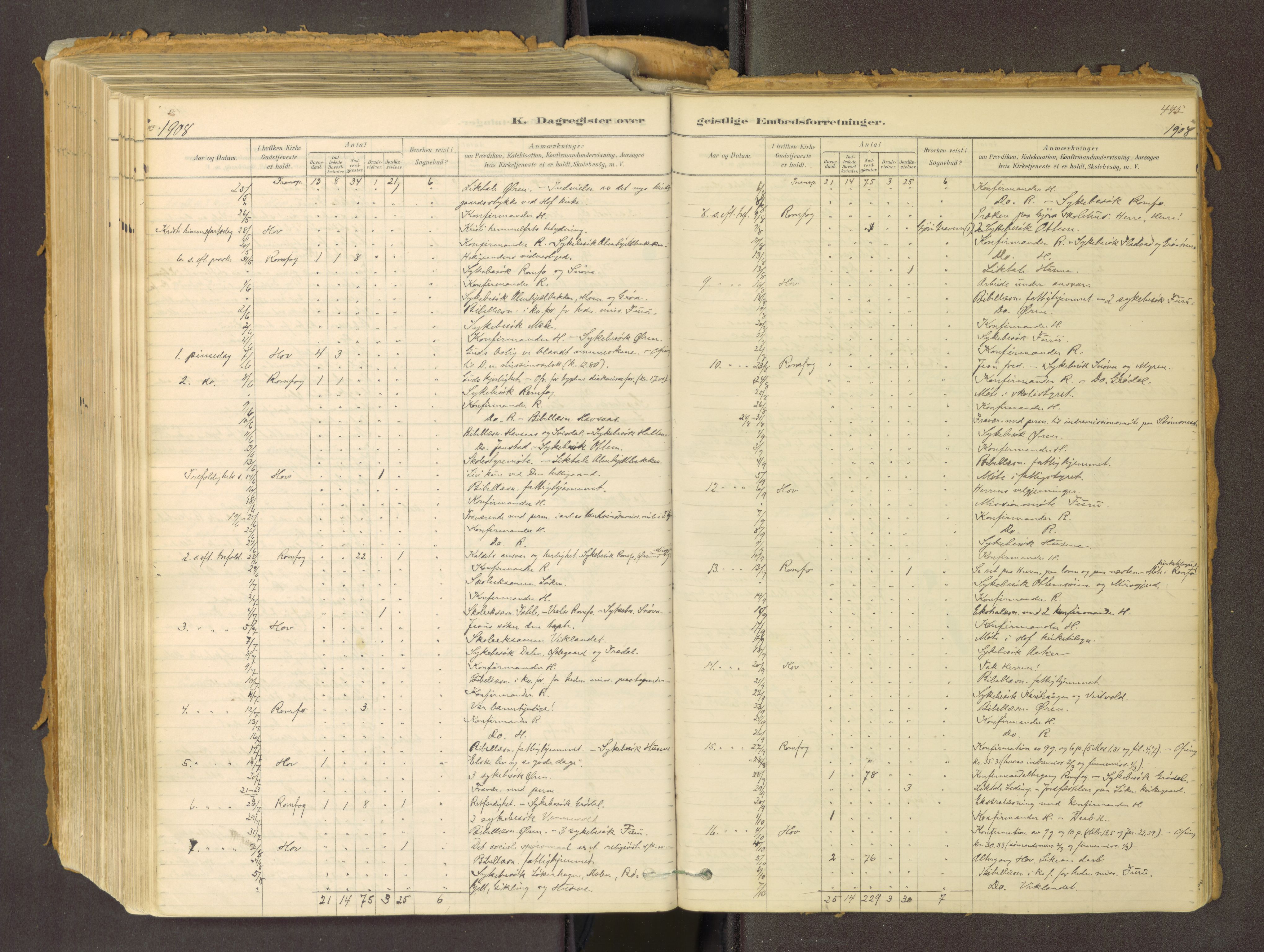 Sunndal sokneprestkontor, SAT/A-1085/1/I/I1/I1a: Parish register (official) no. 2, 1877-1914, p. 445