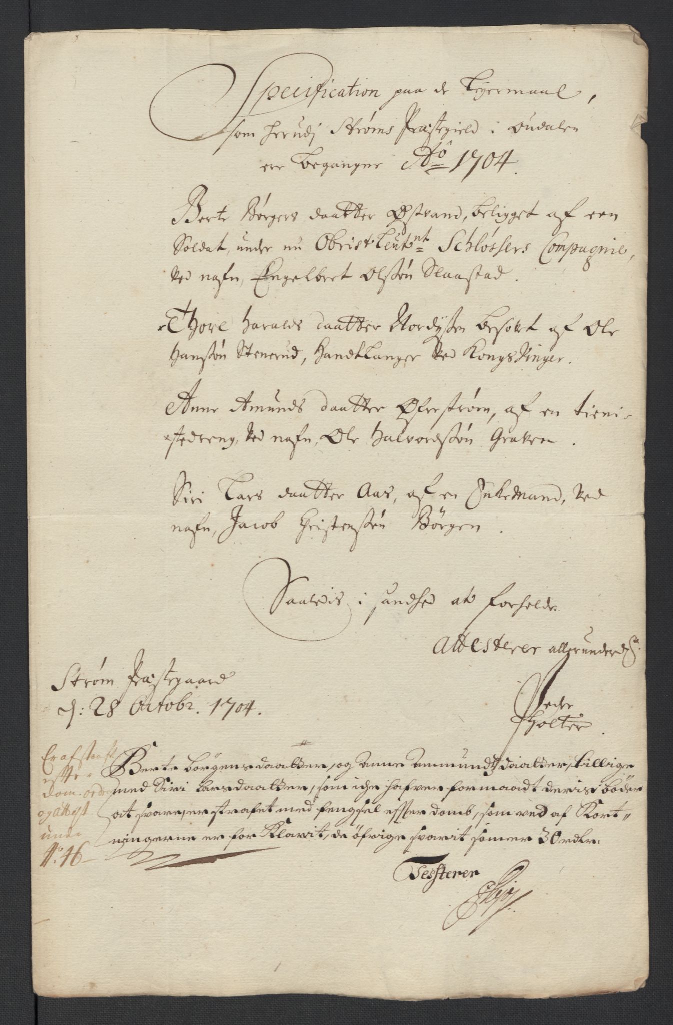 Rentekammeret inntil 1814, Reviderte regnskaper, Fogderegnskap, AV/RA-EA-4092/R13/L0842: Fogderegnskap Solør, Odal og Østerdal, 1704, p. 38