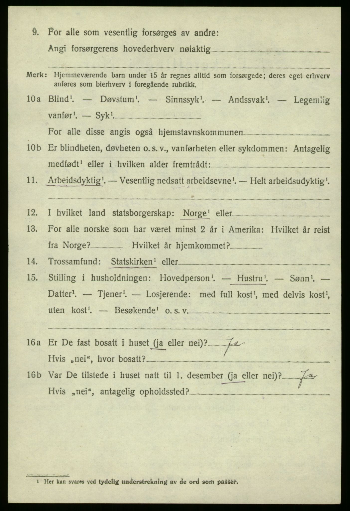 SAB, 1920 census for Solund, 1920, p. 2721