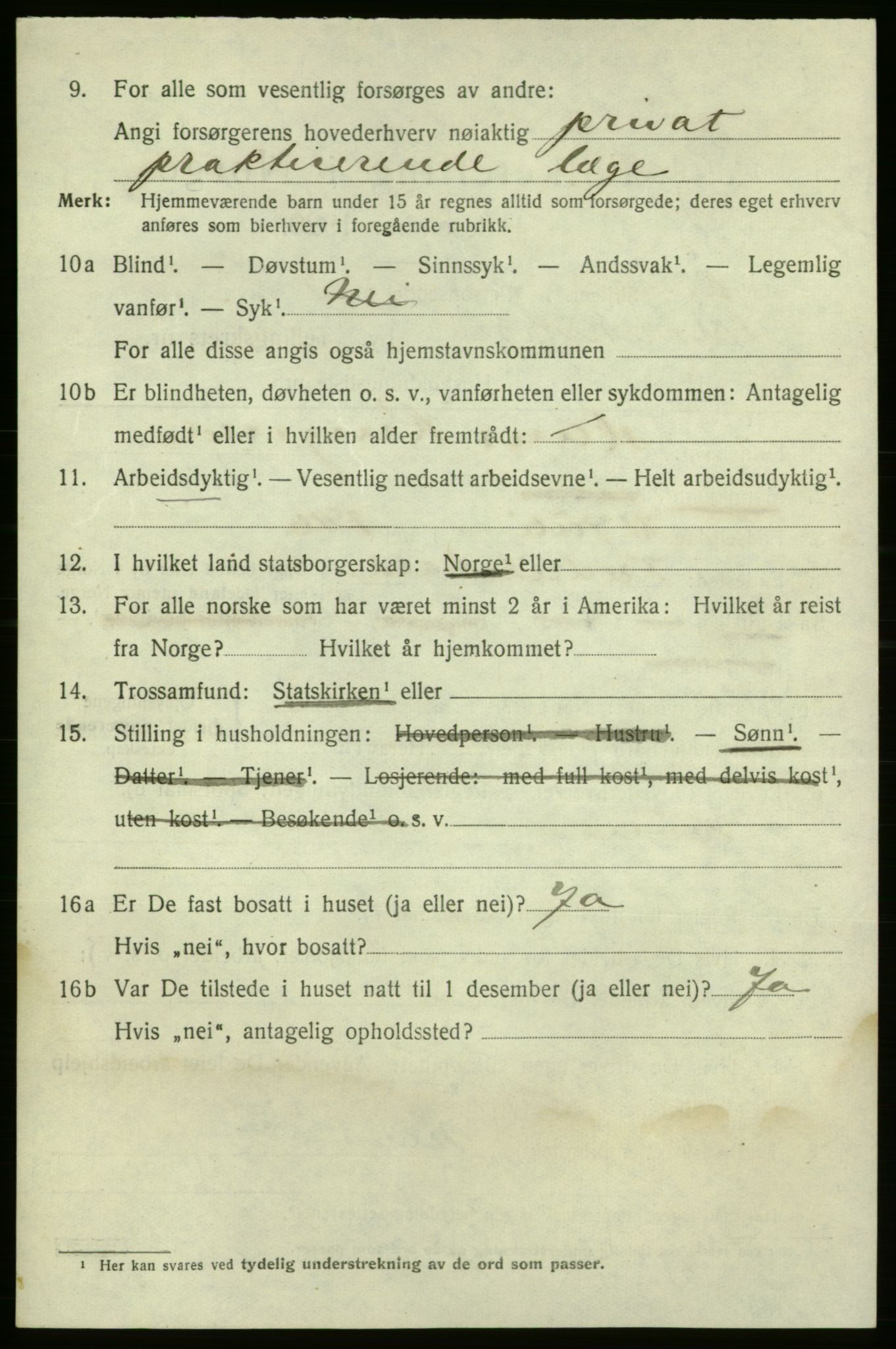 SAO, 1920 census for Fredrikshald, 1920, p. 22414