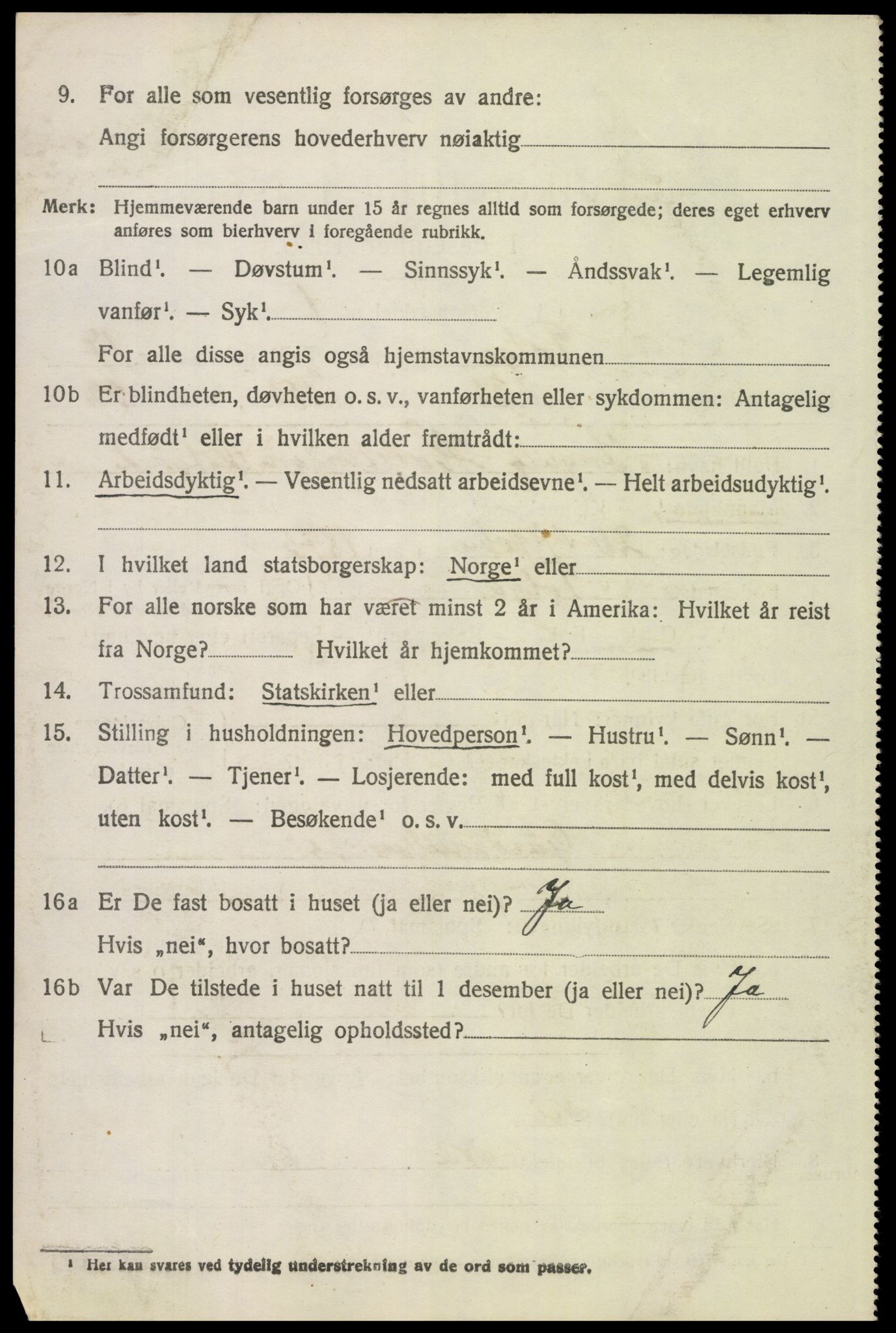 SAH, 1920 census for Tolga, 1920, p. 8152