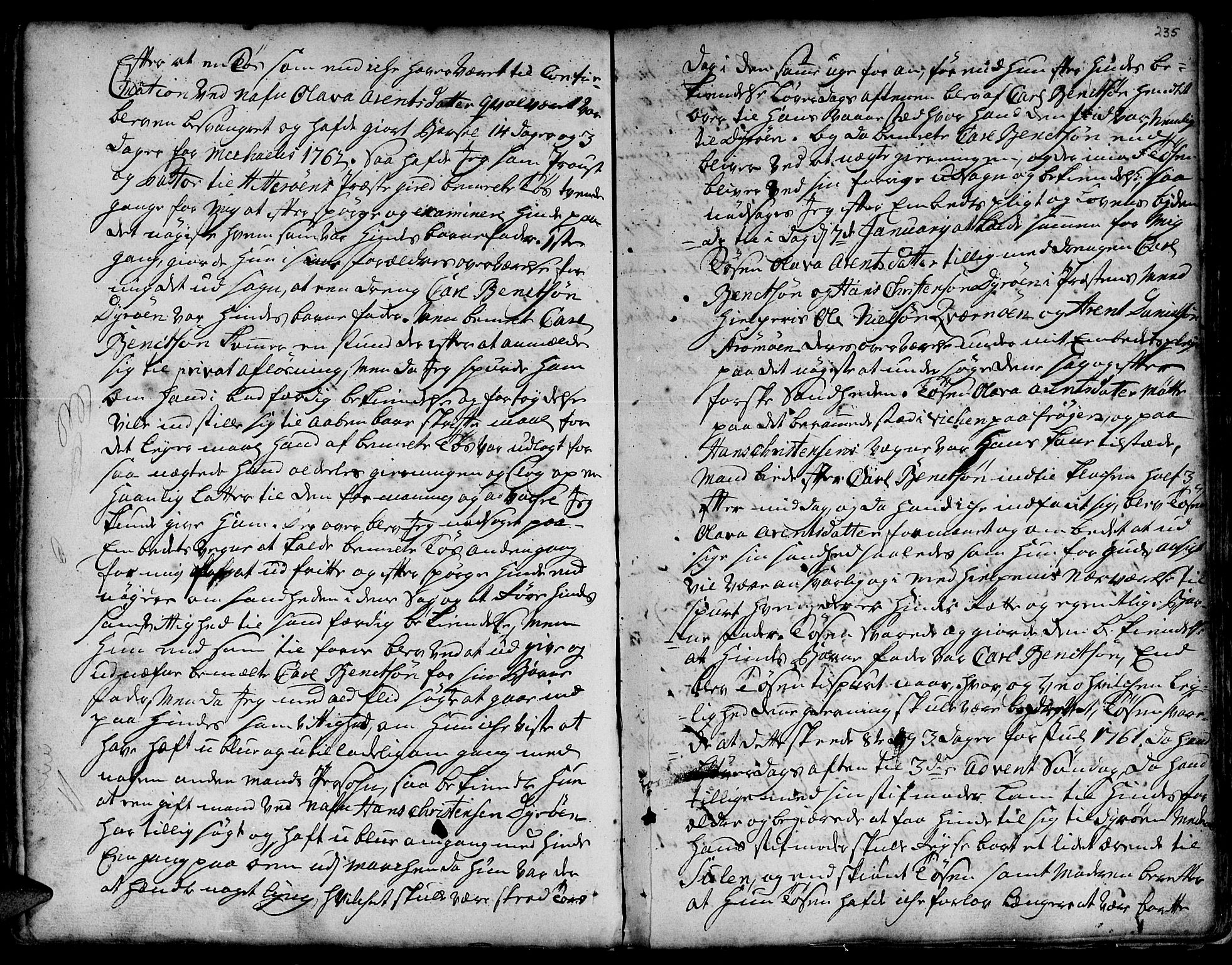Ministerialprotokoller, klokkerbøker og fødselsregistre - Sør-Trøndelag, SAT/A-1456/634/L0525: Parish register (official) no. 634A01, 1736-1775, p. 235