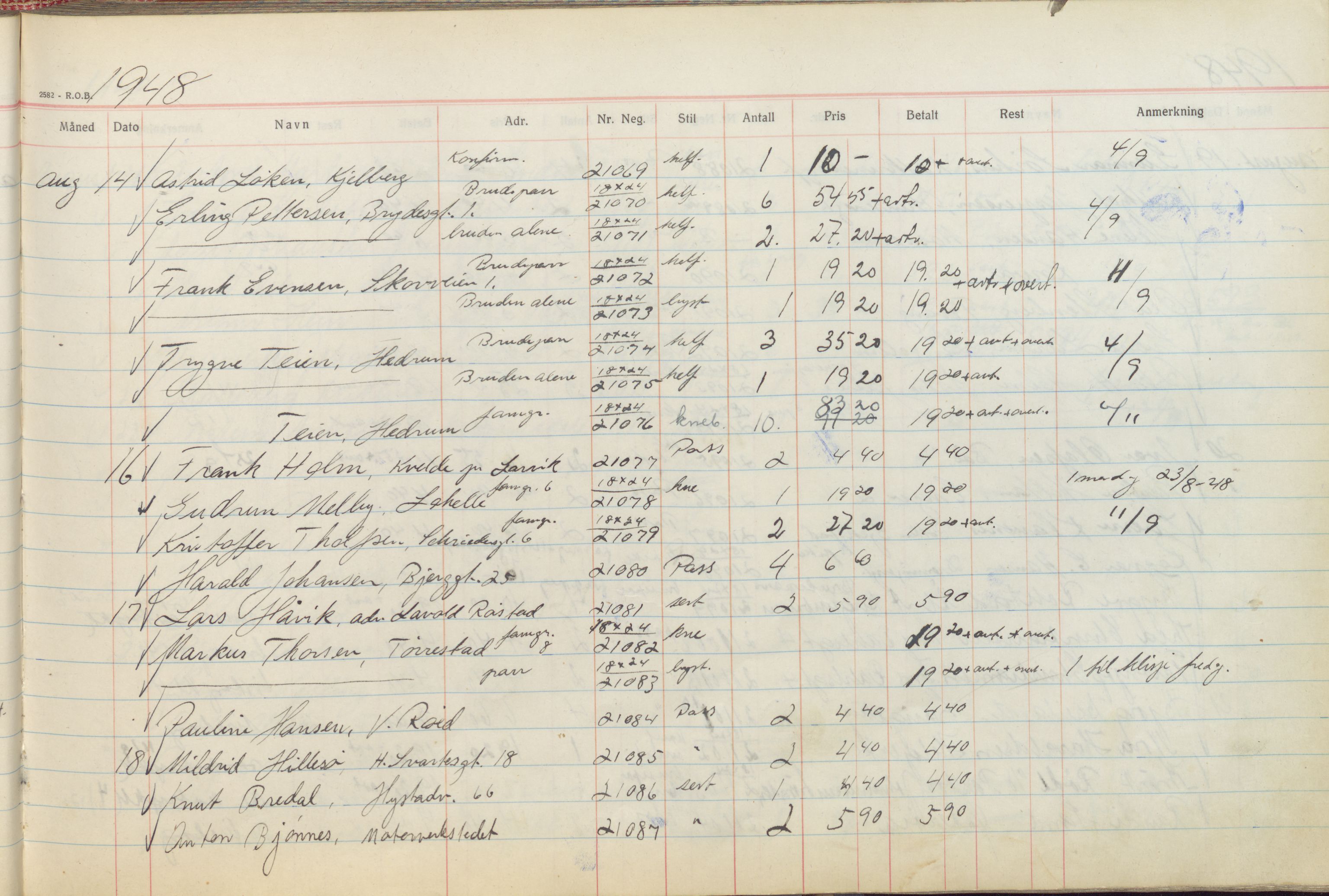 Pa 1494 - Jørgensen, Antonius. Fotograf, VEMU/A-2760/F/Fb, 1927-1984, p. 1278