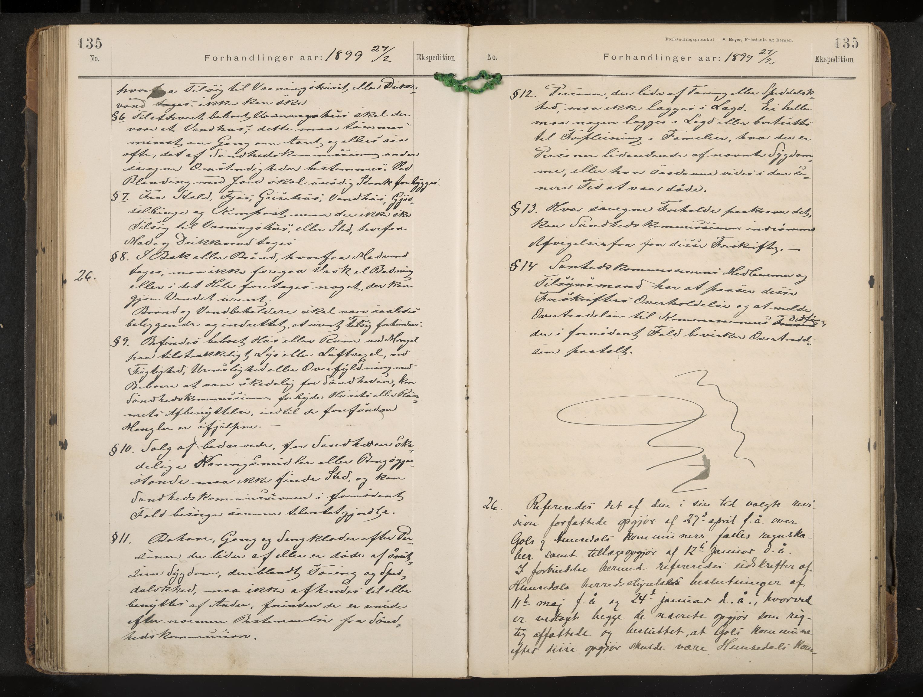 Gol formannskap og sentraladministrasjon, IKAK/0617021-1/A/Aa/L0003: Møtebok, 1892-1905, p. 135