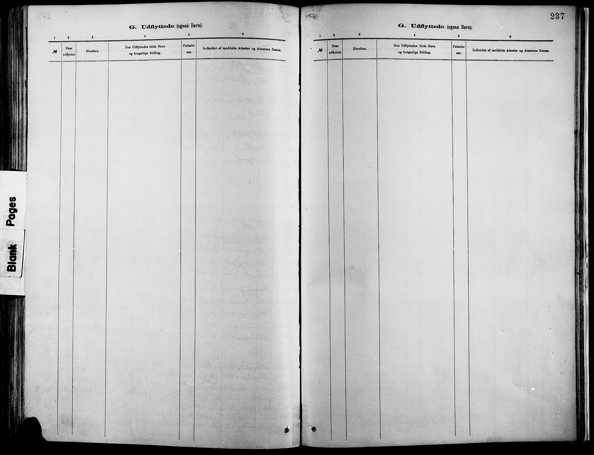 Vågå prestekontor, SAH/PREST-076/H/Ha/Haa/L0009: Parish register (official) no. 9, 1886-1904, p. 237