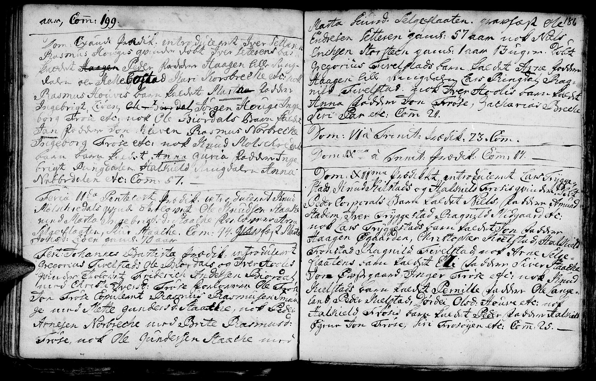 Ministerialprotokoller, klokkerbøker og fødselsregistre - Møre og Romsdal, SAT/A-1454/519/L0241: Parish register (official) no. 519A01 /2, 1736-1760, p. 186
