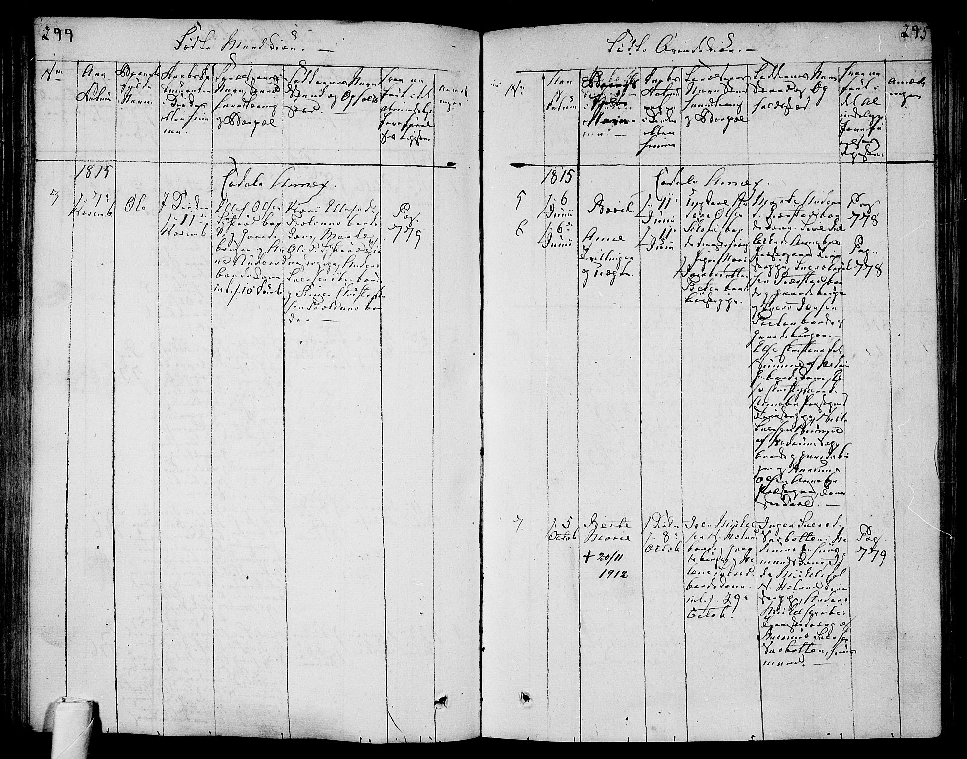Andebu kirkebøker, SAKO/A-336/F/Fa/L0003: Parish register (official) no. 3 /3, 1815-1828, p. 244-245