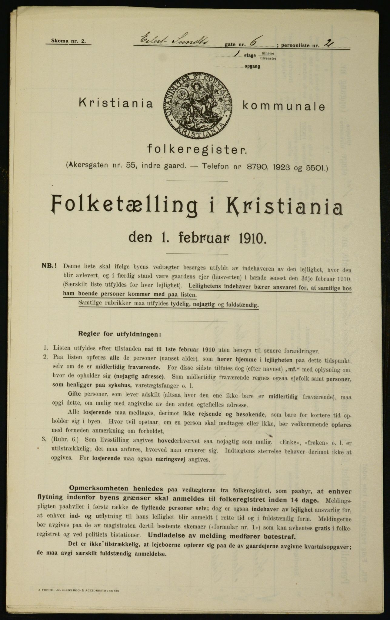 OBA, Municipal Census 1910 for Kristiania, 1910, p. 17827