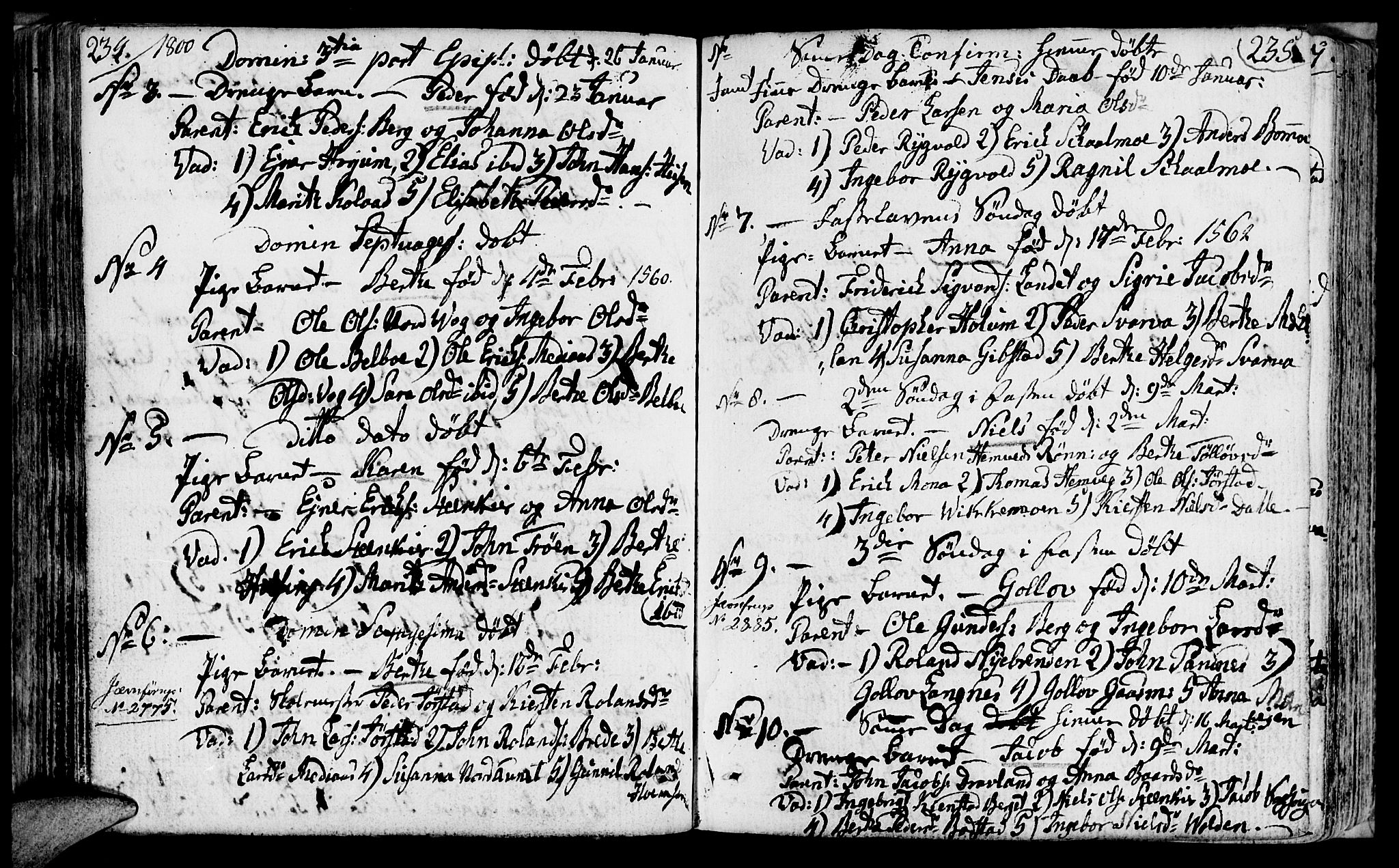 Ministerialprotokoller, klokkerbøker og fødselsregistre - Nord-Trøndelag, SAT/A-1458/749/L0468: Parish register (official) no. 749A02, 1787-1817, p. 234-235