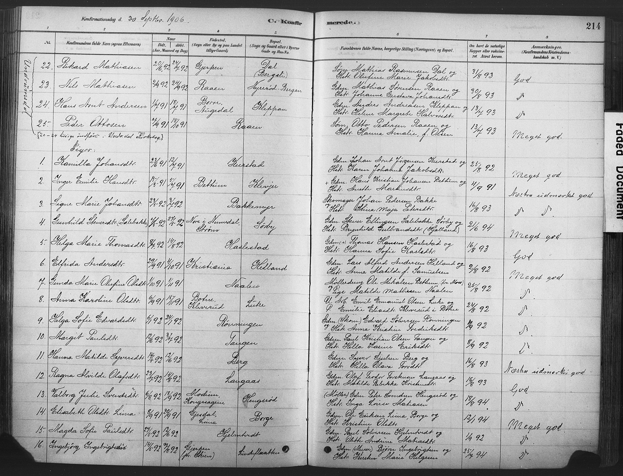 Våle kirkebøker, SAKO/A-334/F/Fa/L0011: Parish register (official) no. I 11, 1878-1906, p. 214