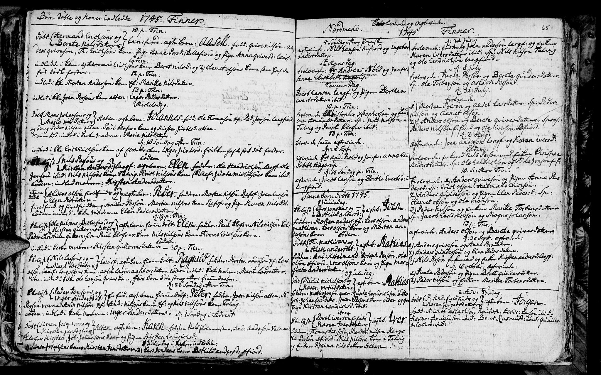 Talvik sokneprestkontor, SATØ/S-1337/H/Ha/L0003kirke: Parish register (official) no. 3, 1735-1752, p. 65