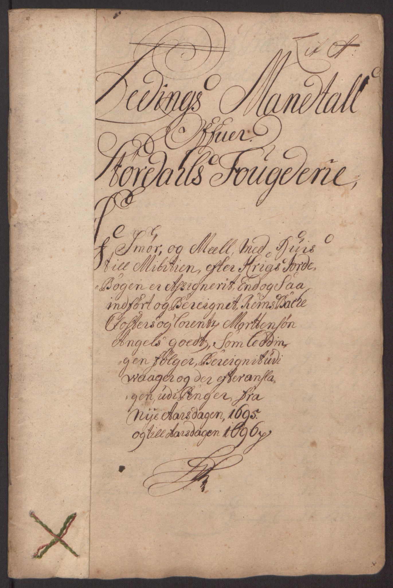 Rentekammeret inntil 1814, Reviderte regnskaper, Fogderegnskap, RA/EA-4092/R62/L4187: Fogderegnskap Stjørdal og Verdal, 1695, p. 24