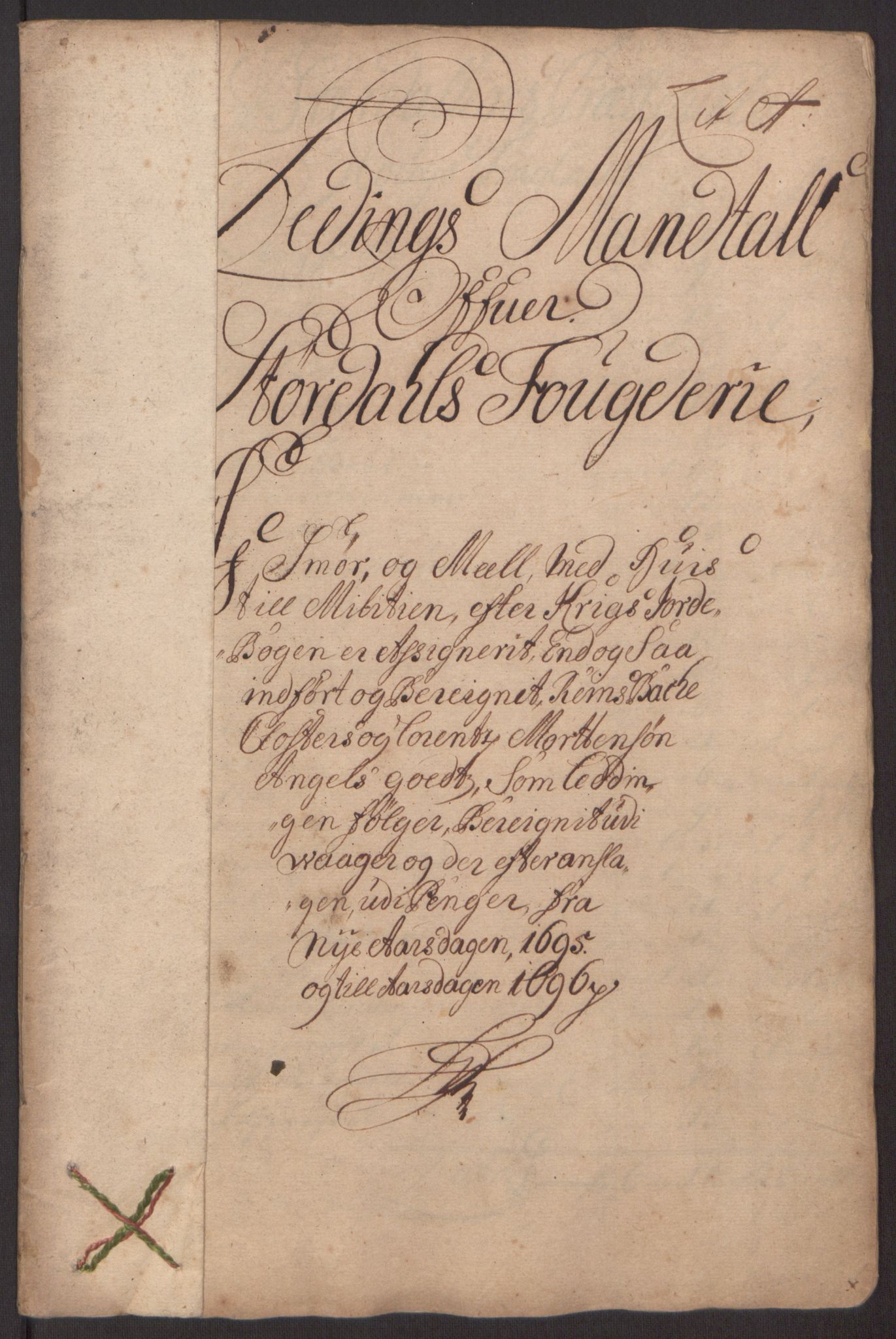 Rentekammeret inntil 1814, Reviderte regnskaper, Fogderegnskap, AV/RA-EA-4092/R62/L4187: Fogderegnskap Stjørdal og Verdal, 1695, p. 24