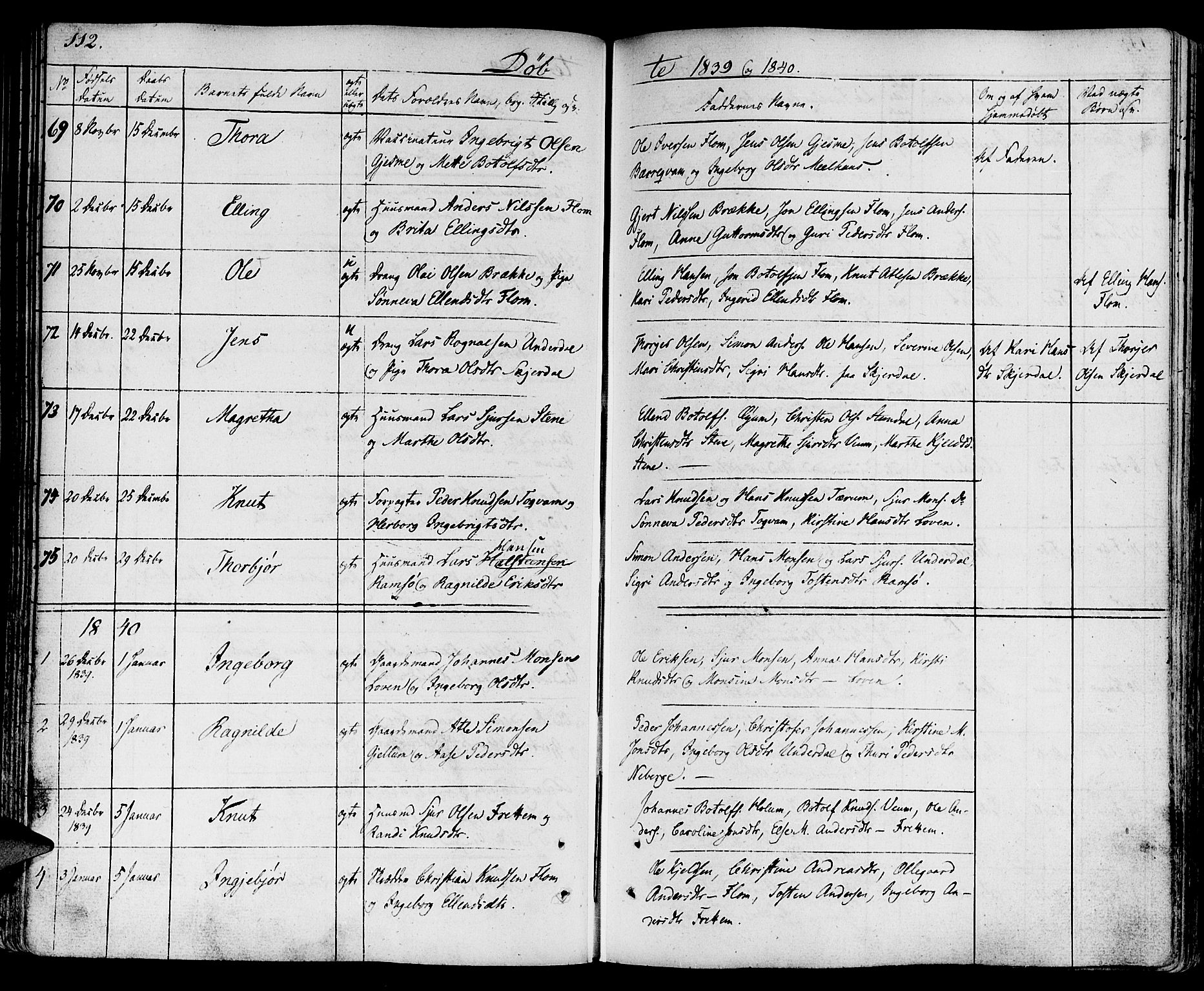 Aurland sokneprestembete, SAB/A-99937/H/Ha/Haa/L0006: Parish register (official) no. A 6, 1821-1859, p. 112