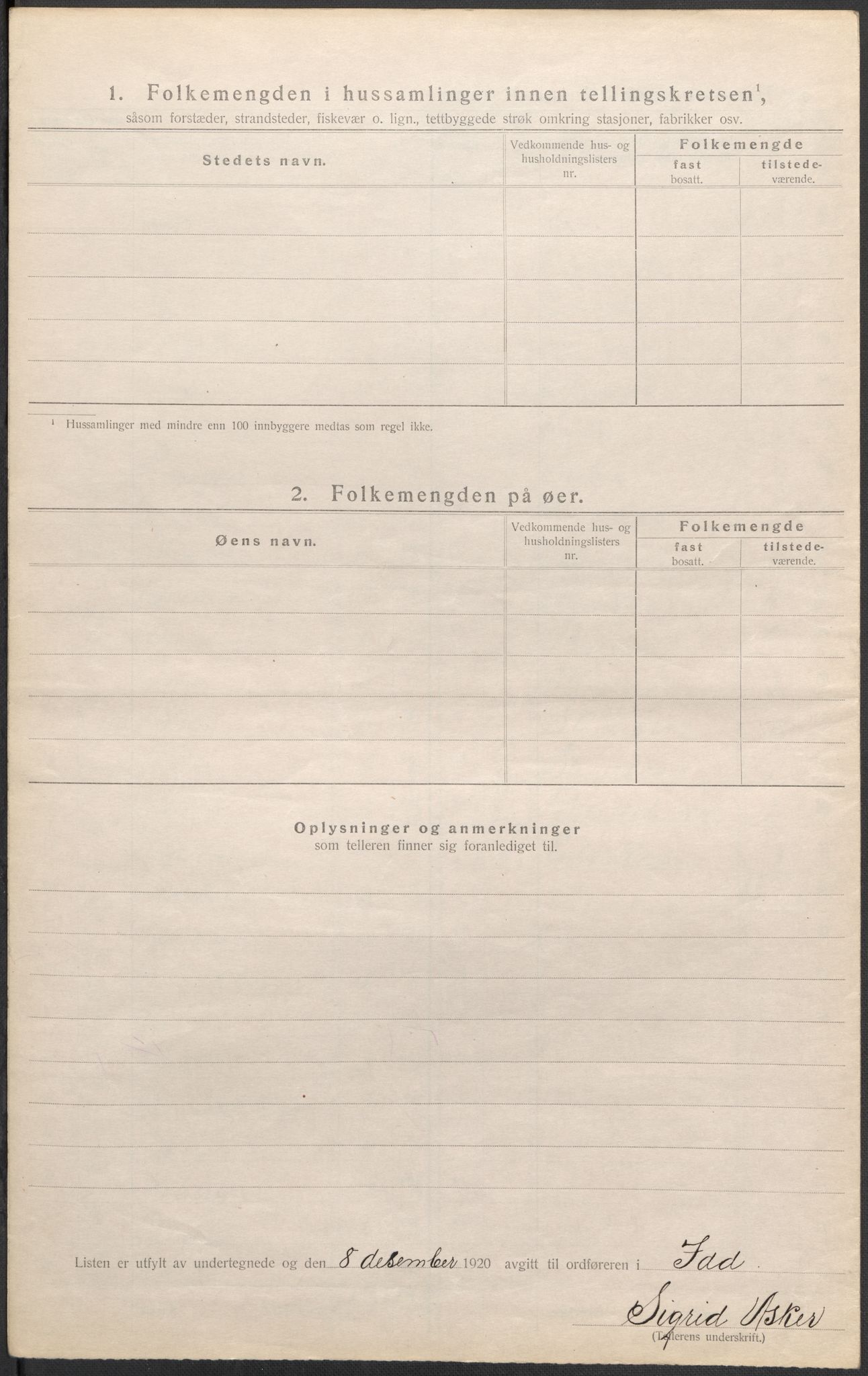 SAO, 1920 census for Idd, 1920, p. 34