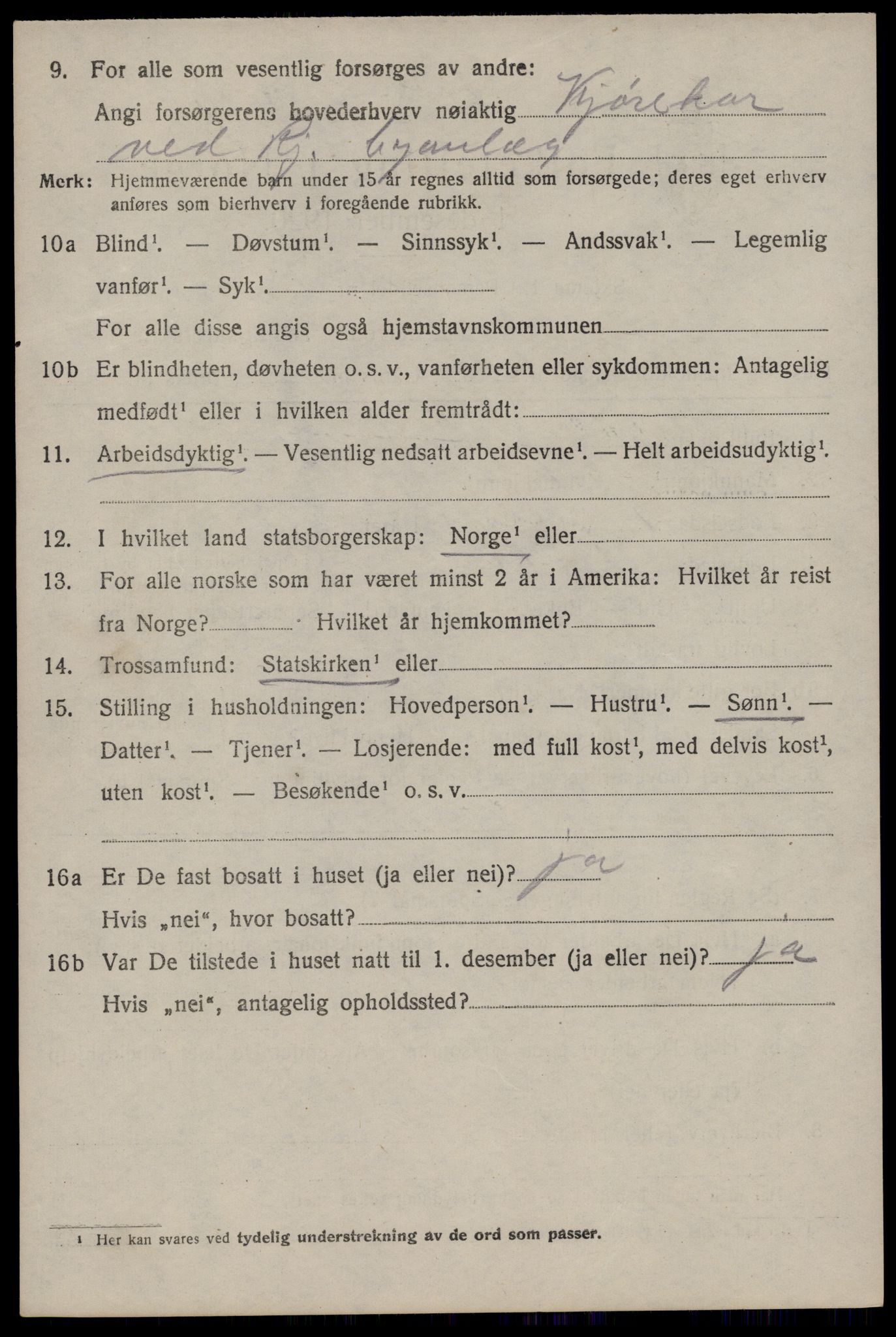 SAKO, 1920 census for Tinn, 1920, p. 19483