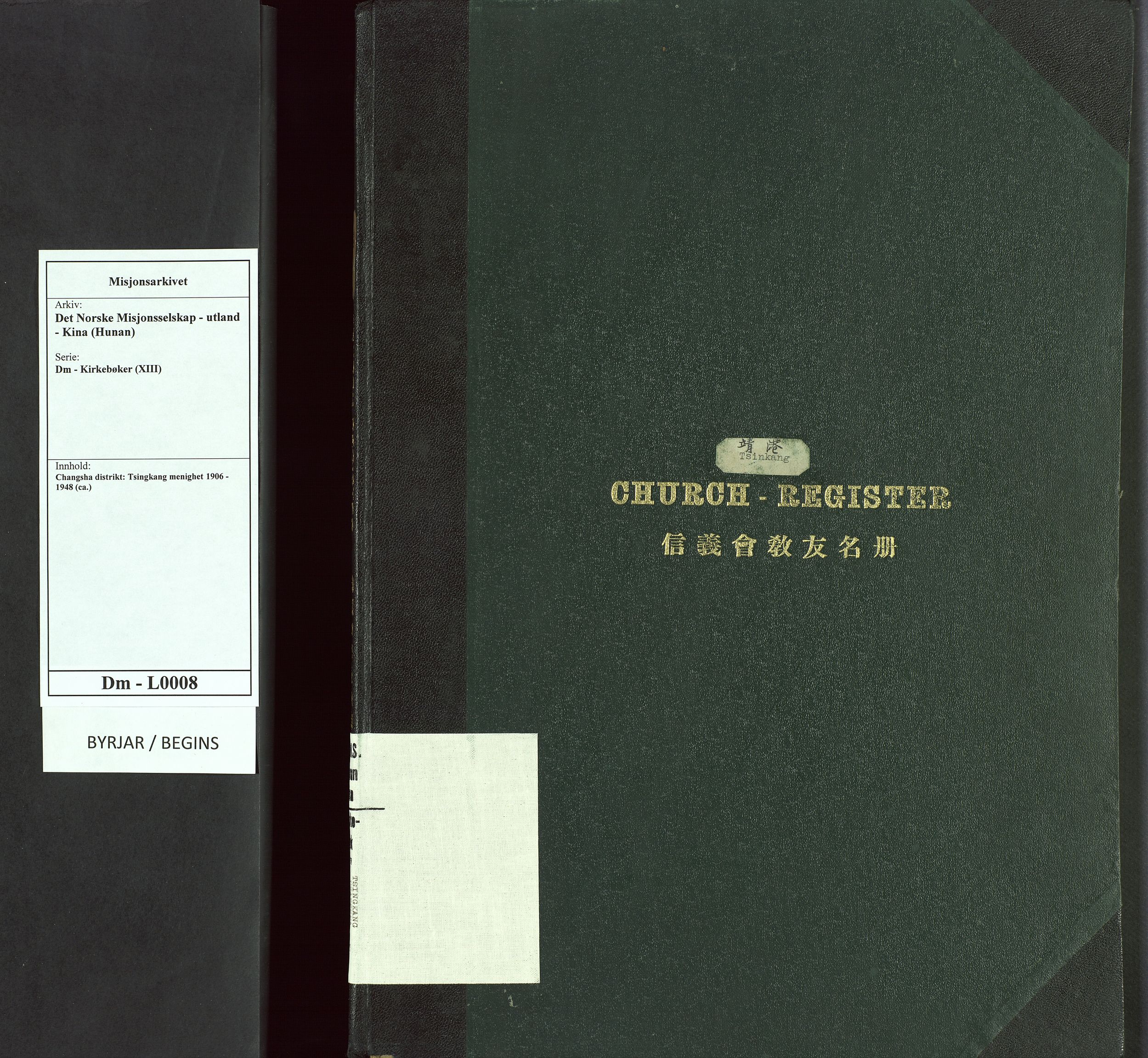 Det Norske Misjonsselskap - utland - Kina (Hunan), VID/MA-A-1065/Dm/L0008: Parish register (official) no. 53, 1906-1948
