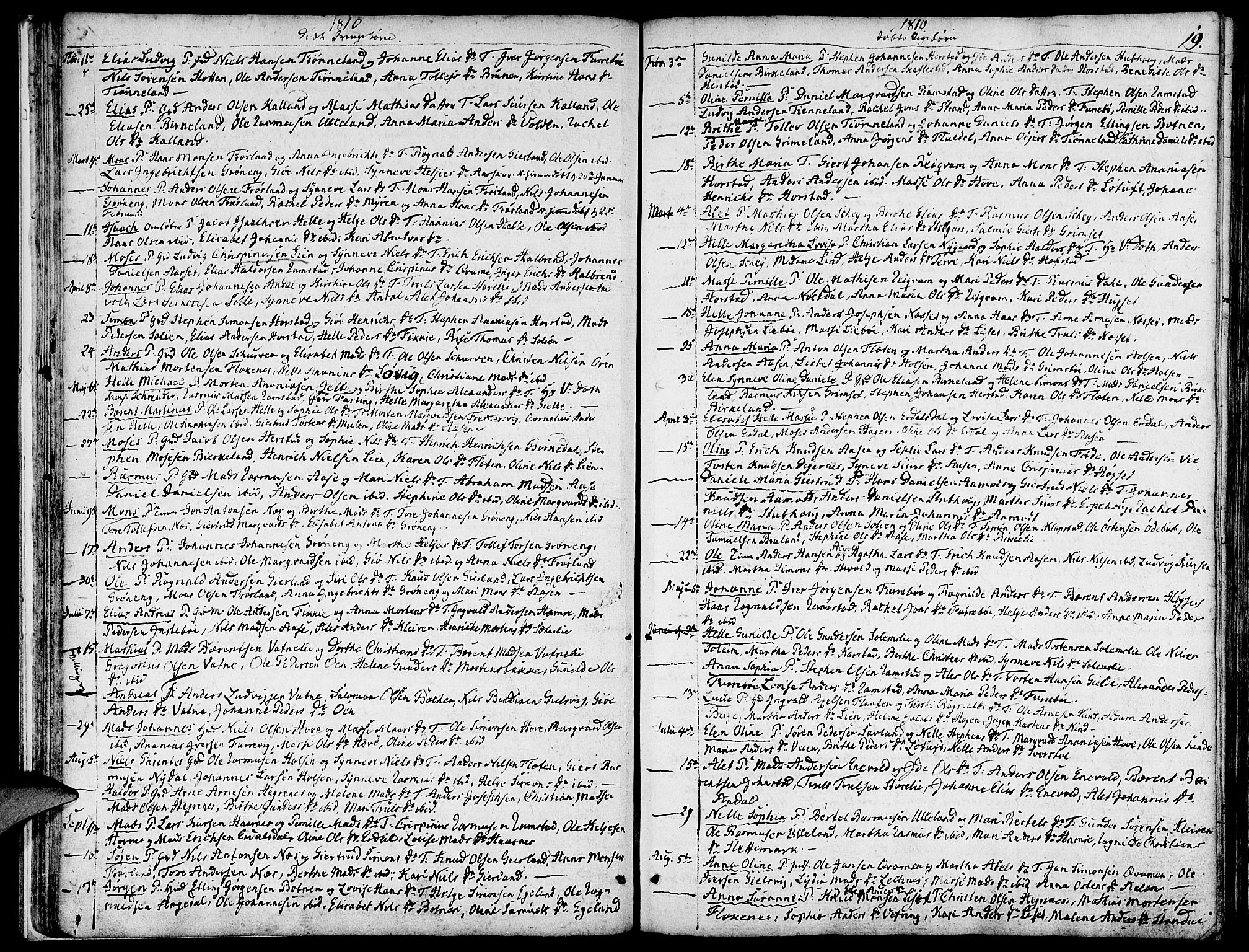 Førde sokneprestembete, SAB/A-79901/H/Haa/Haaa/L0005: Parish register (official) no. A 5, 1803-1821, p. 19
