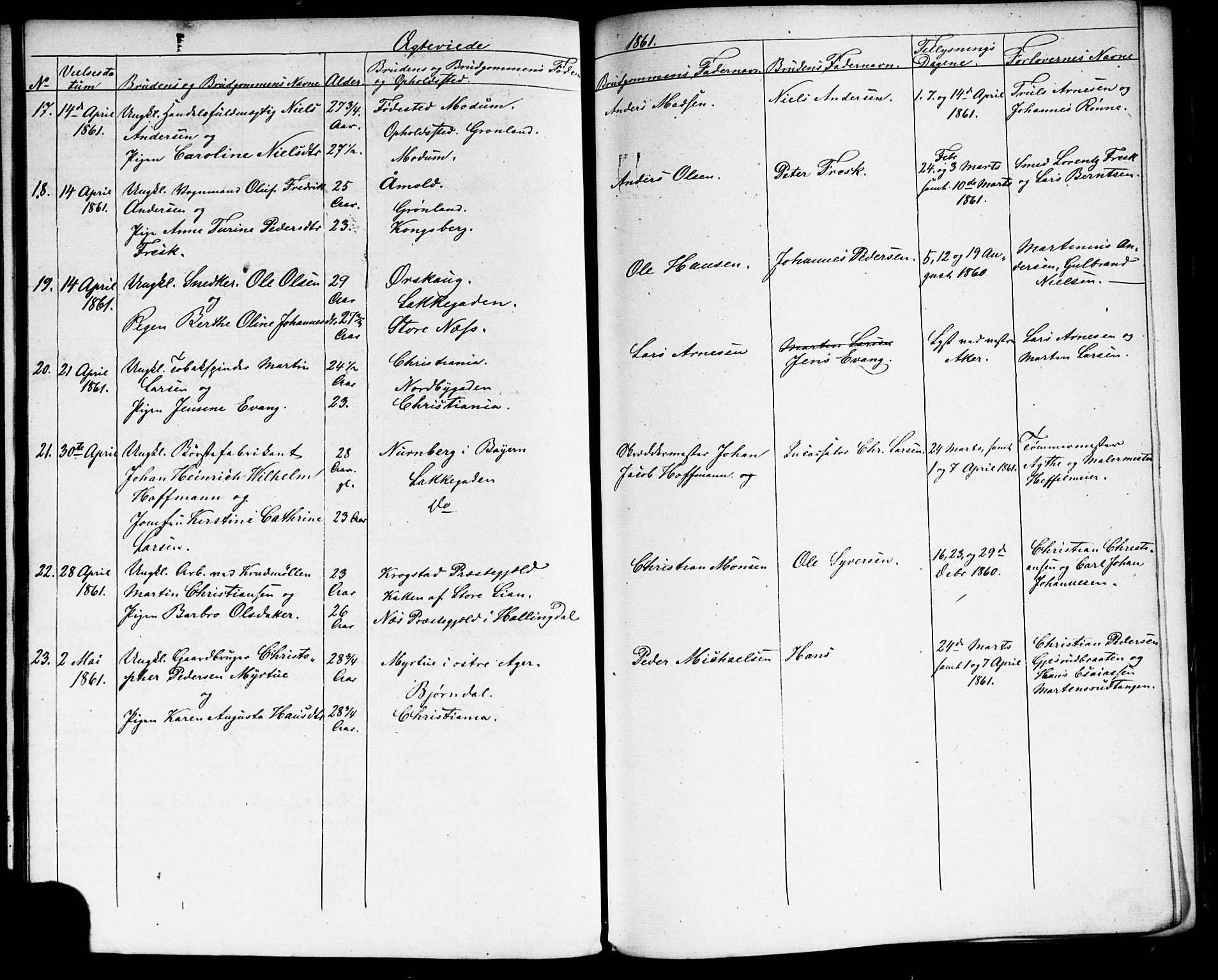 Grønland prestekontor Kirkebøker, AV/SAO-A-10848/G/Ga/L0001: Parish register (copy) no. 1, 1859-1861