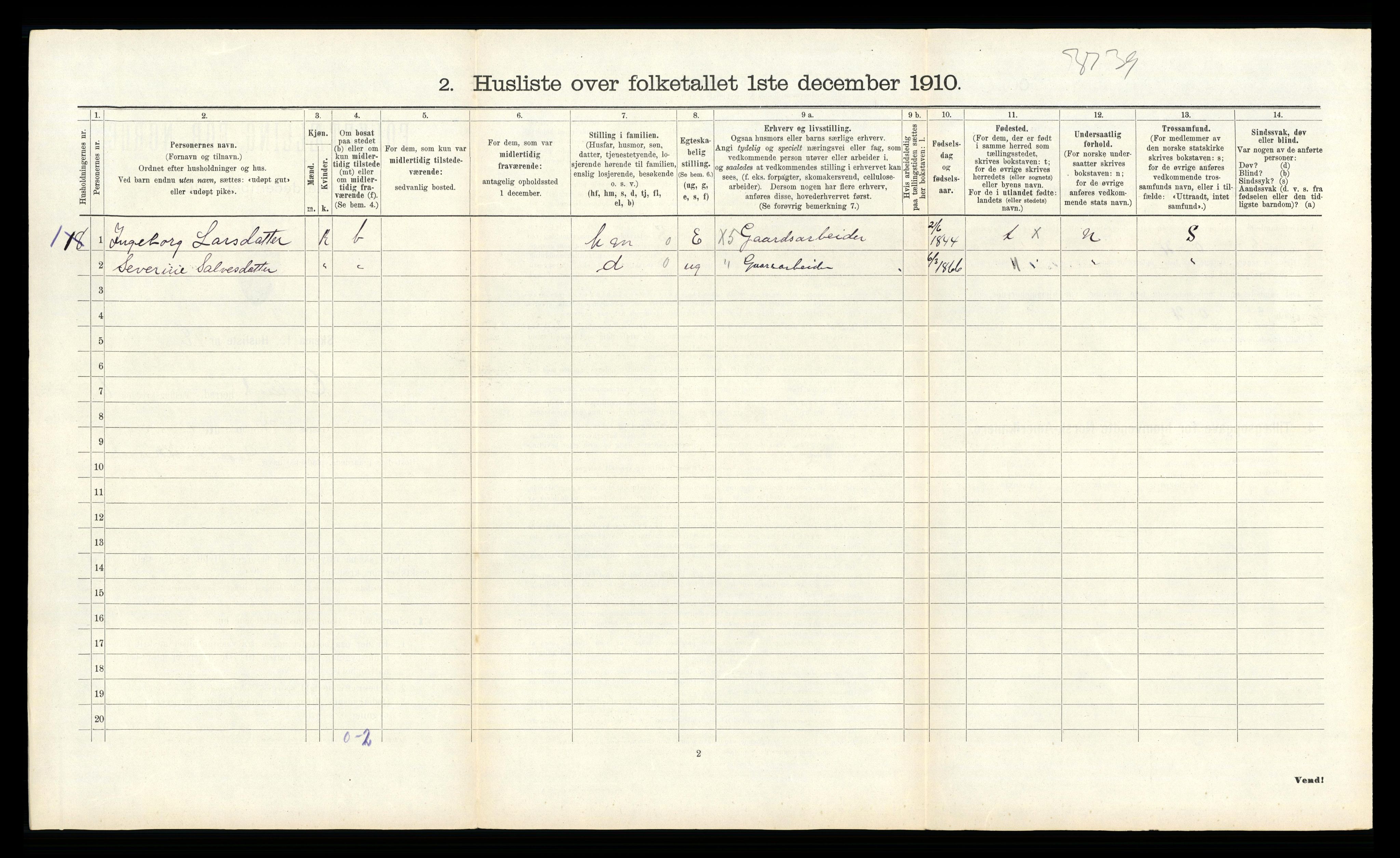 RA, 1910 census for Gyland, 1910, p. 229