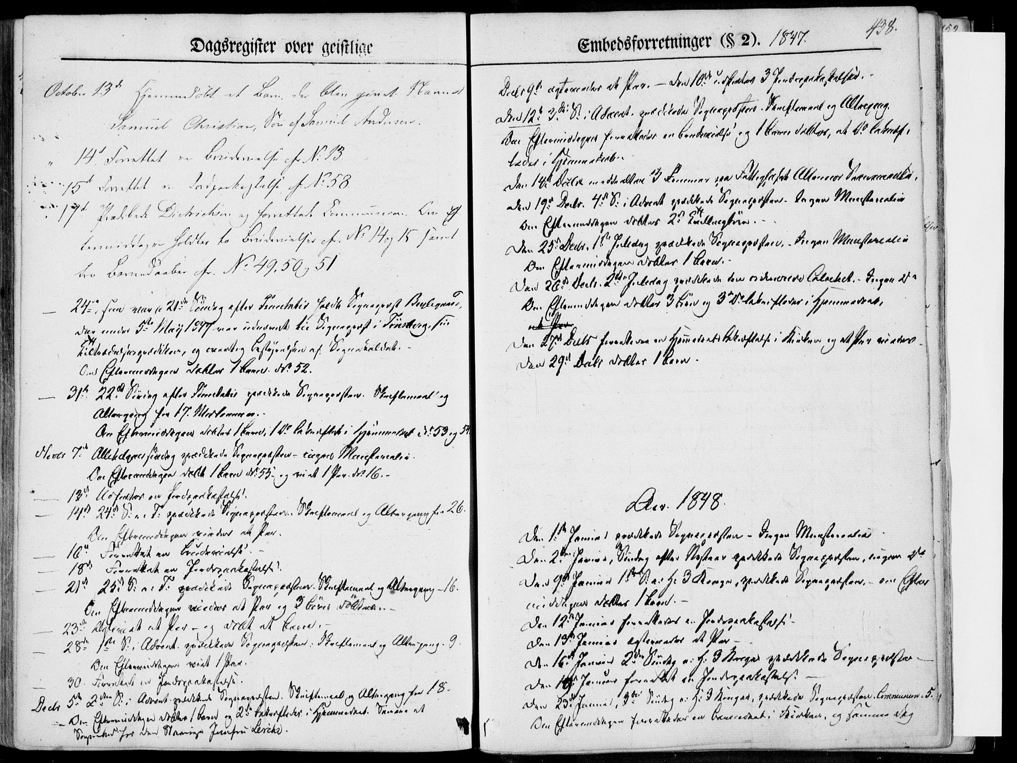 Tønsberg kirkebøker, SAKO/A-330/F/Fa/L0007: Parish register (official) no. I 7, 1845-1854, p. 438