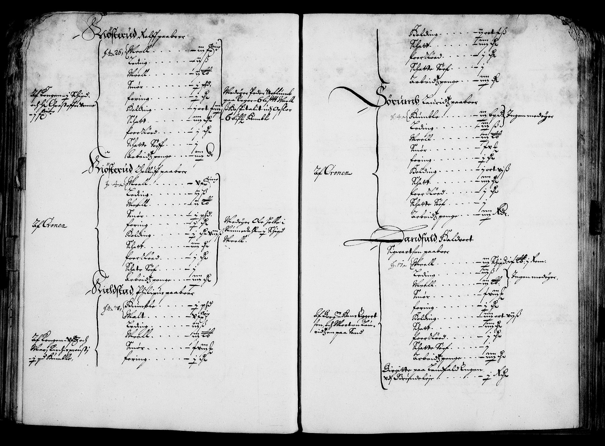 Rentekammeret inntil 1814, Realistisk ordnet avdeling, RA/EA-4070/On/L0001/0001: Statens gods / [Jj 1]: Jordebok over Hannibal Sehesteds gods, 1651, p. 56