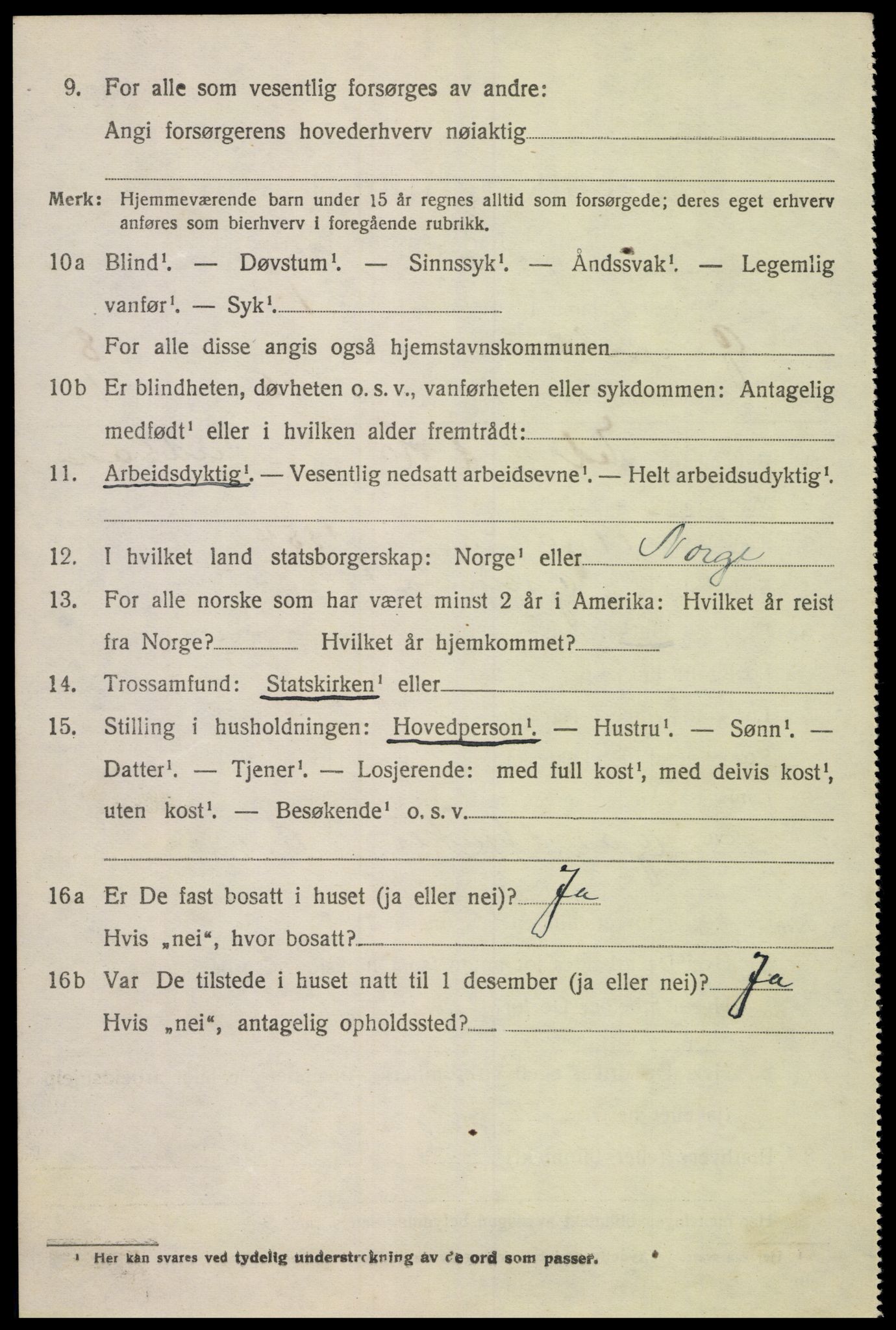 SAK, 1920 census for Greipstad, 1920, p. 2205