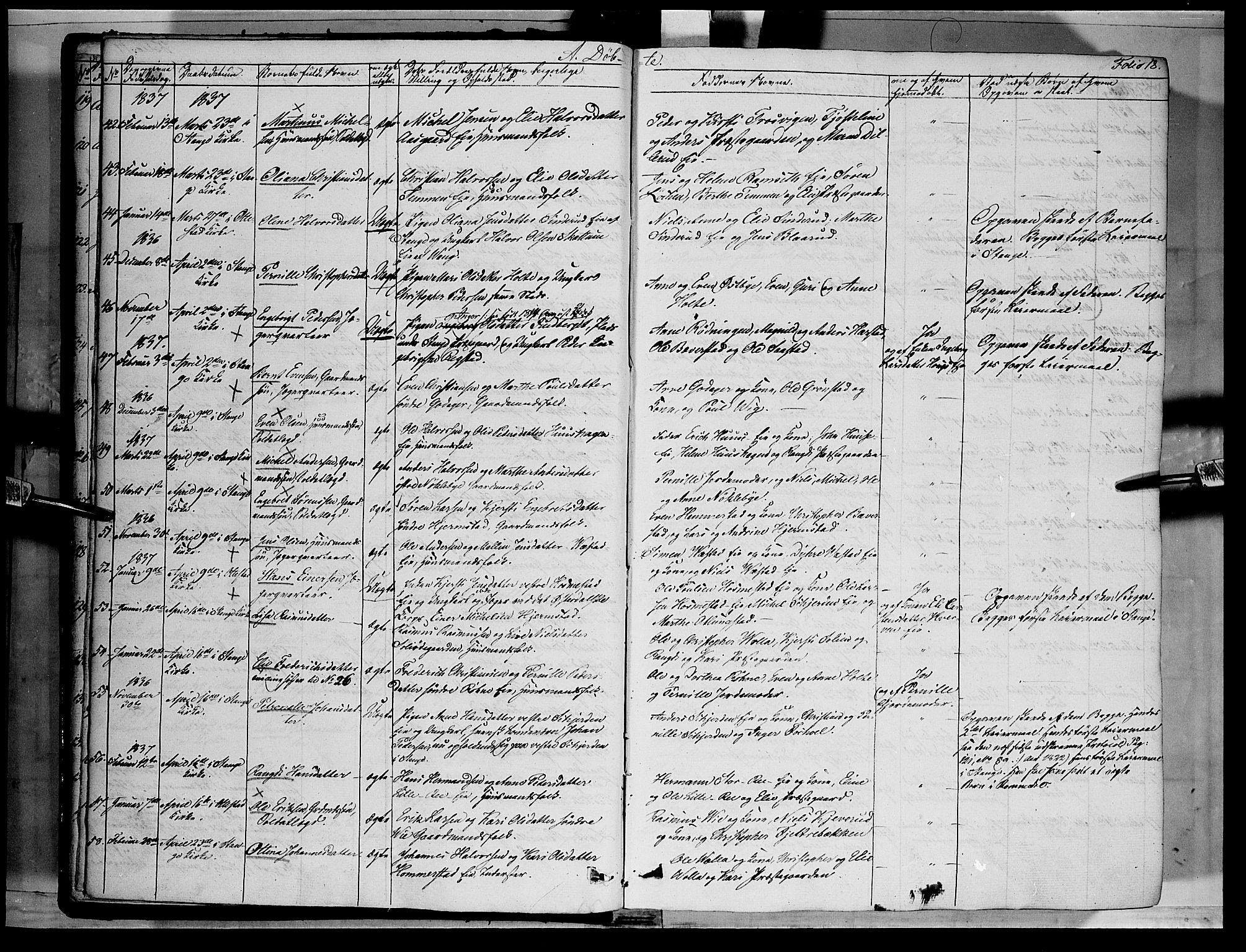 Stange prestekontor, SAH/PREST-002/K/L0010: Parish register (official) no. 10, 1835-1845, p. 18