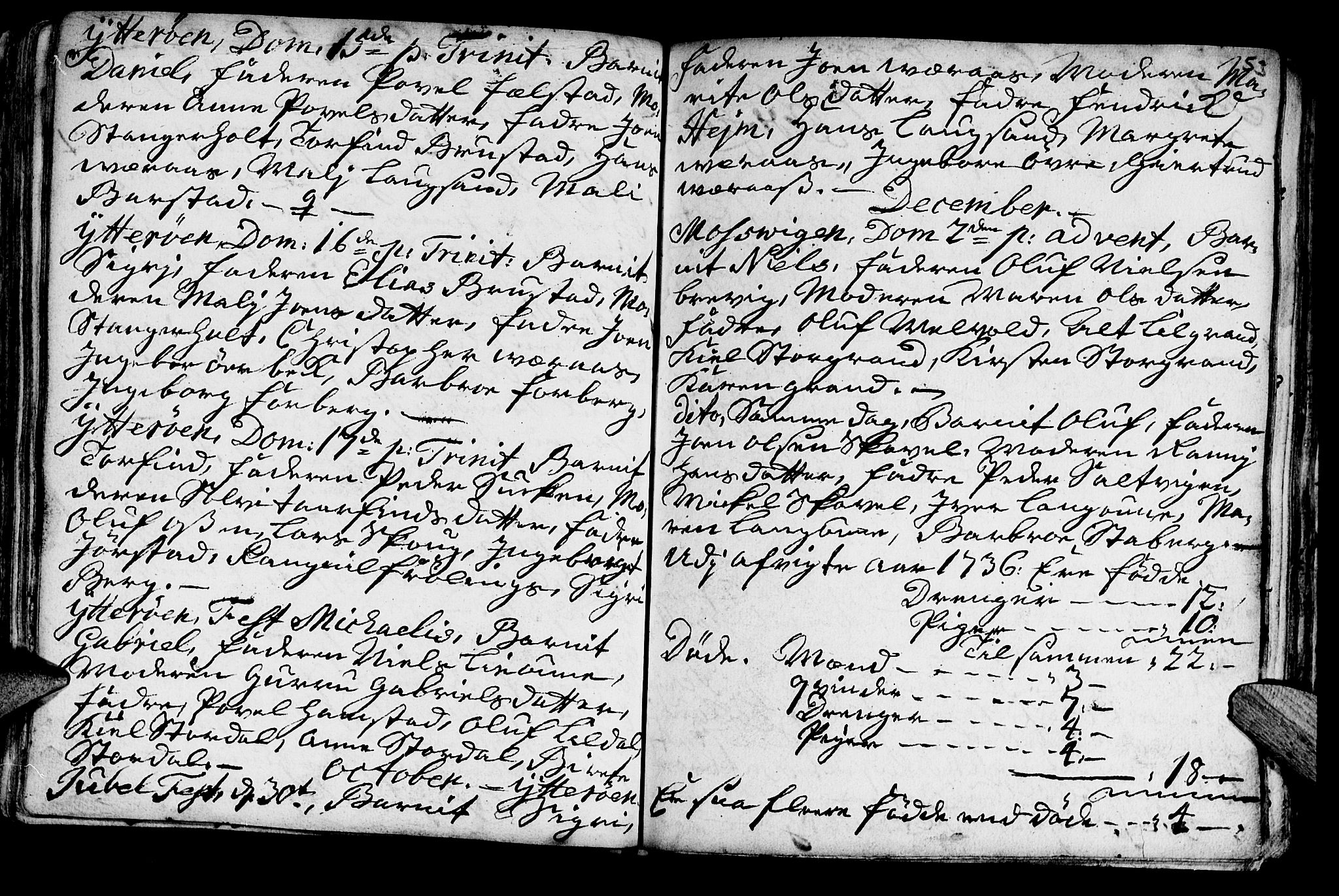 Ministerialprotokoller, klokkerbøker og fødselsregistre - Nord-Trøndelag, SAT/A-1458/722/L0215: Parish register (official) no. 722A02, 1718-1755, p. 53