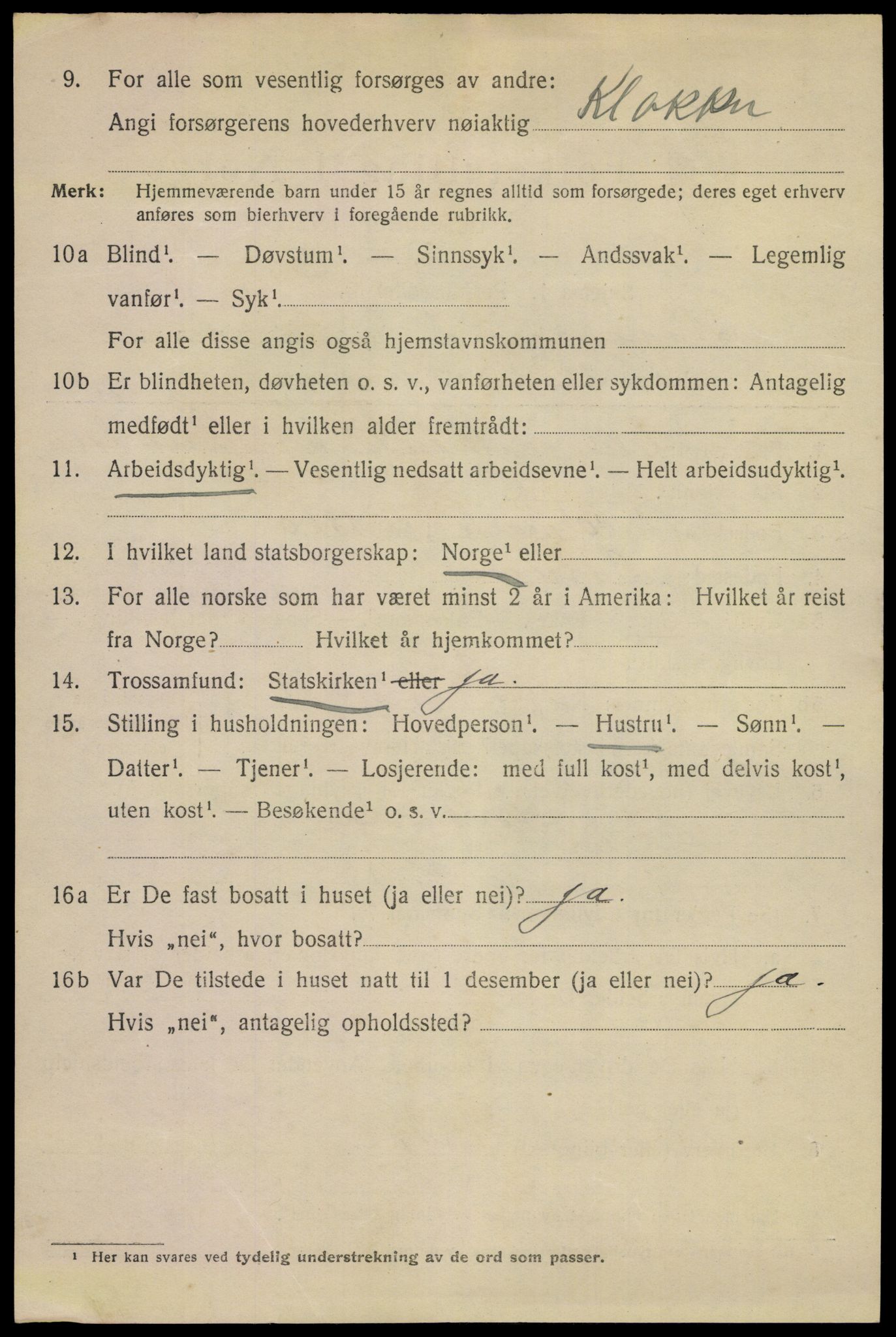 SAKO, 1920 census for Porsgrunn, 1920, p. 14438