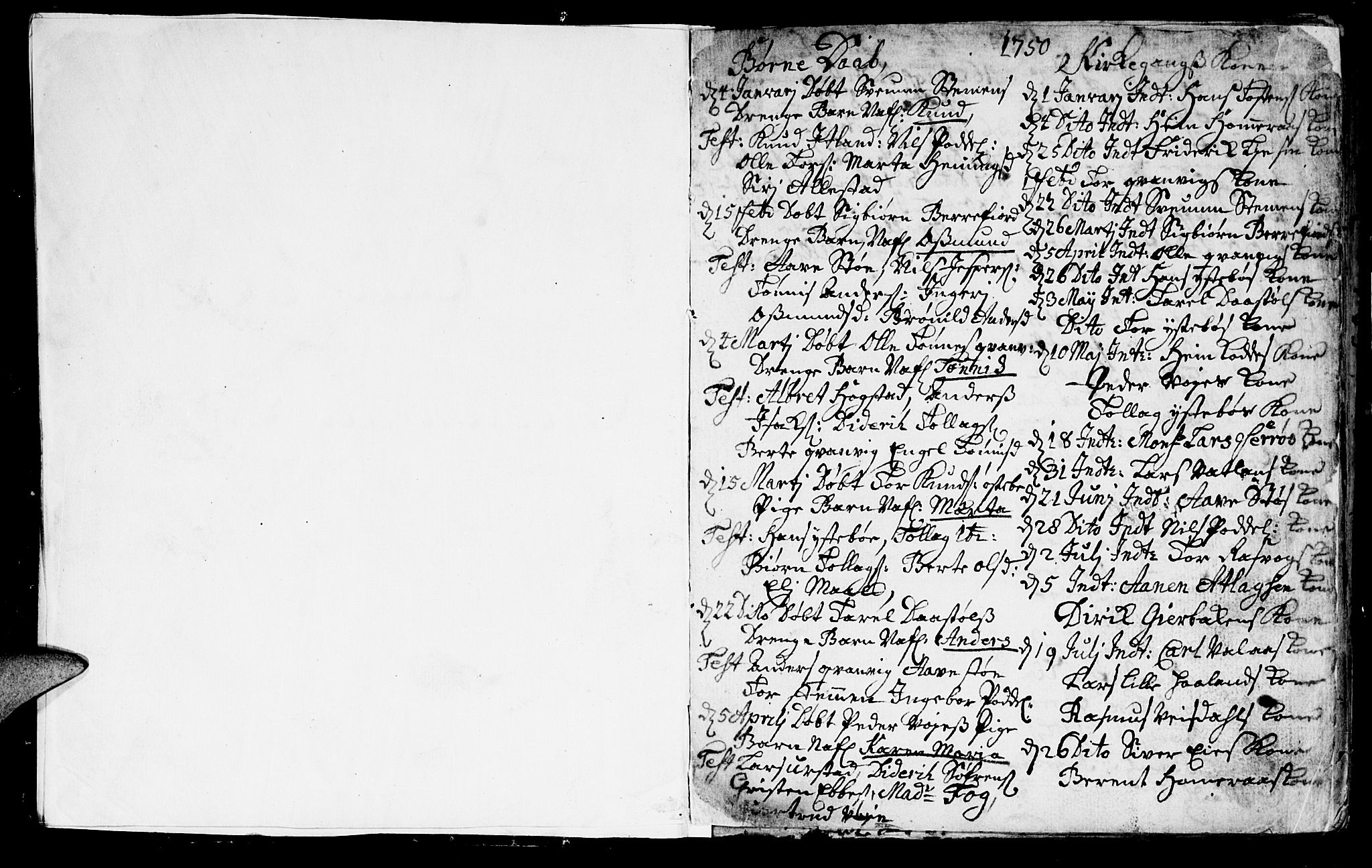 Flekkefjord sokneprestkontor, AV/SAK-1111-0012/F/Fa/Fab/L0001: Parish register (official) no. A 1, 1750-1780, p. 0-1