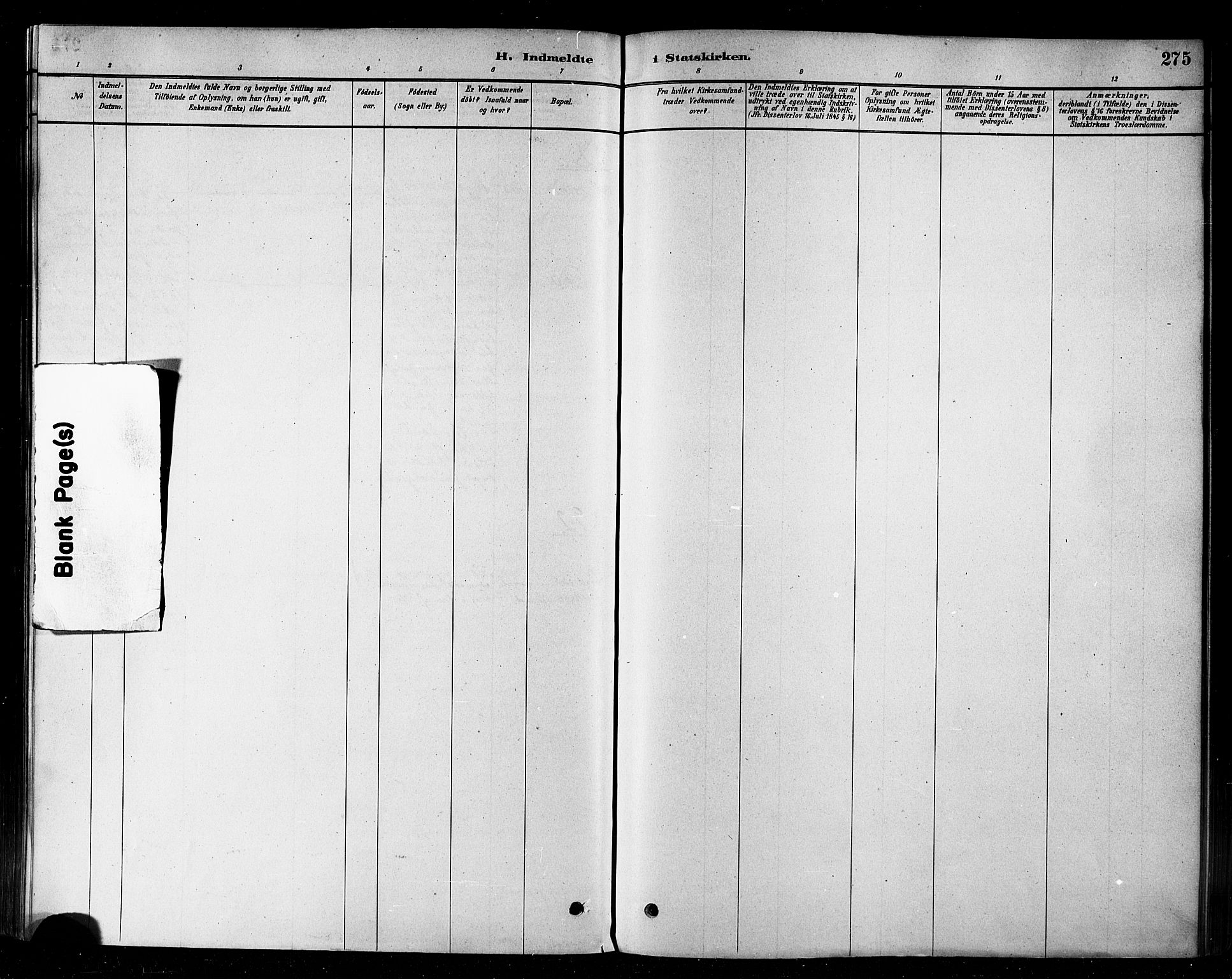 Loppa sokneprestkontor, AV/SATØ-S-1339/H/Ha/L0006kirke: Parish register (official) no. 6, 1879-1895, p. 275