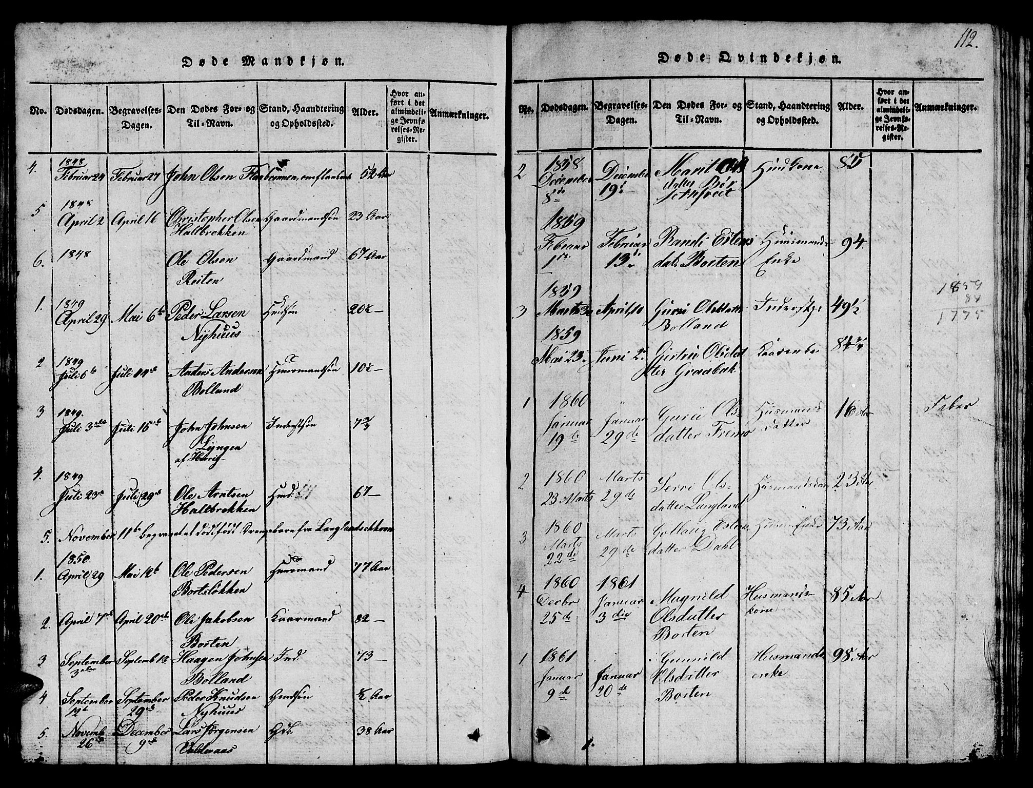 Ministerialprotokoller, klokkerbøker og fødselsregistre - Sør-Trøndelag, SAT/A-1456/693/L1121: Parish register (copy) no. 693C02, 1816-1869, p. 112