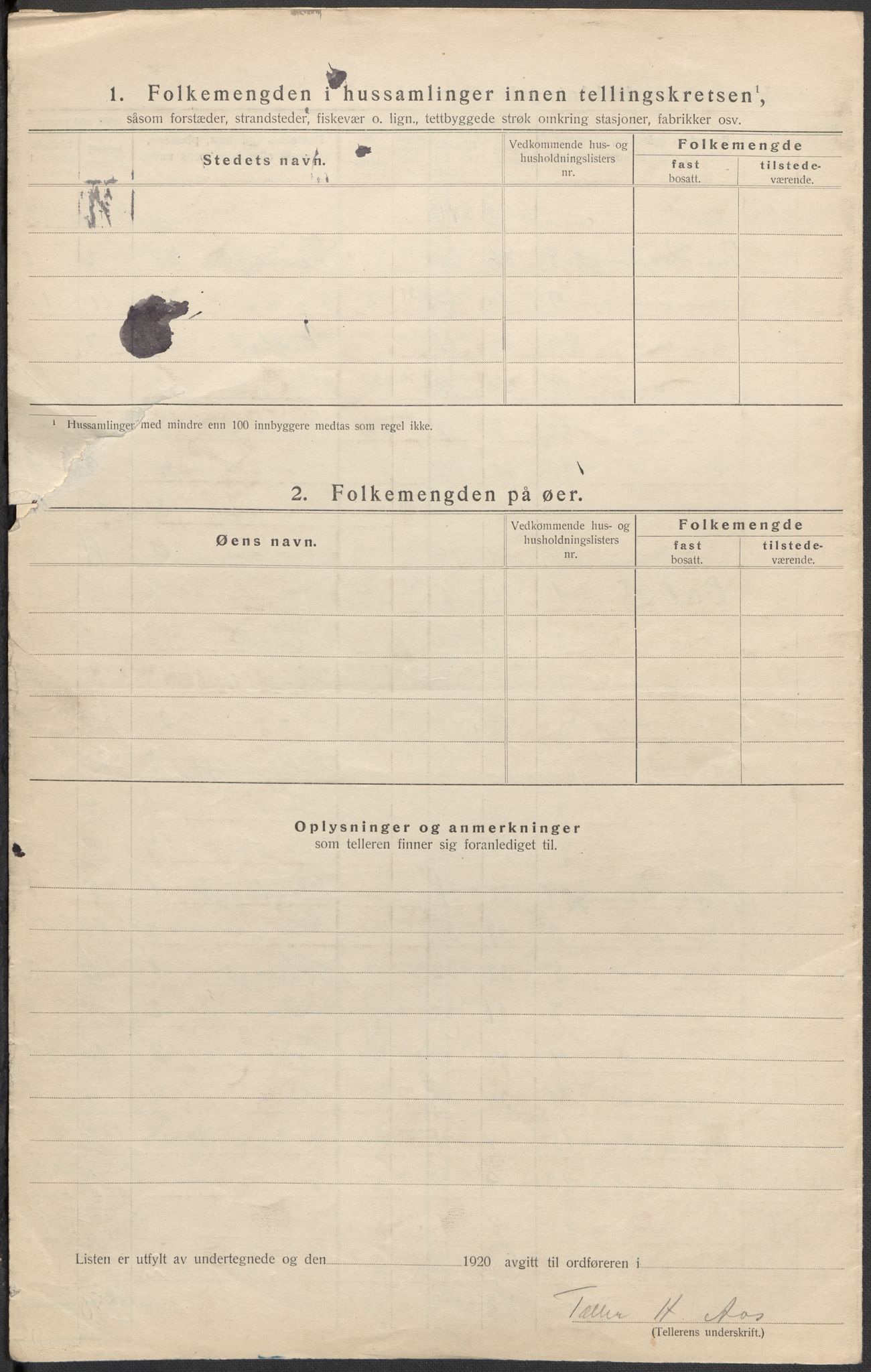 SAKO, 1920 census for Tinn, 1920, p. 65