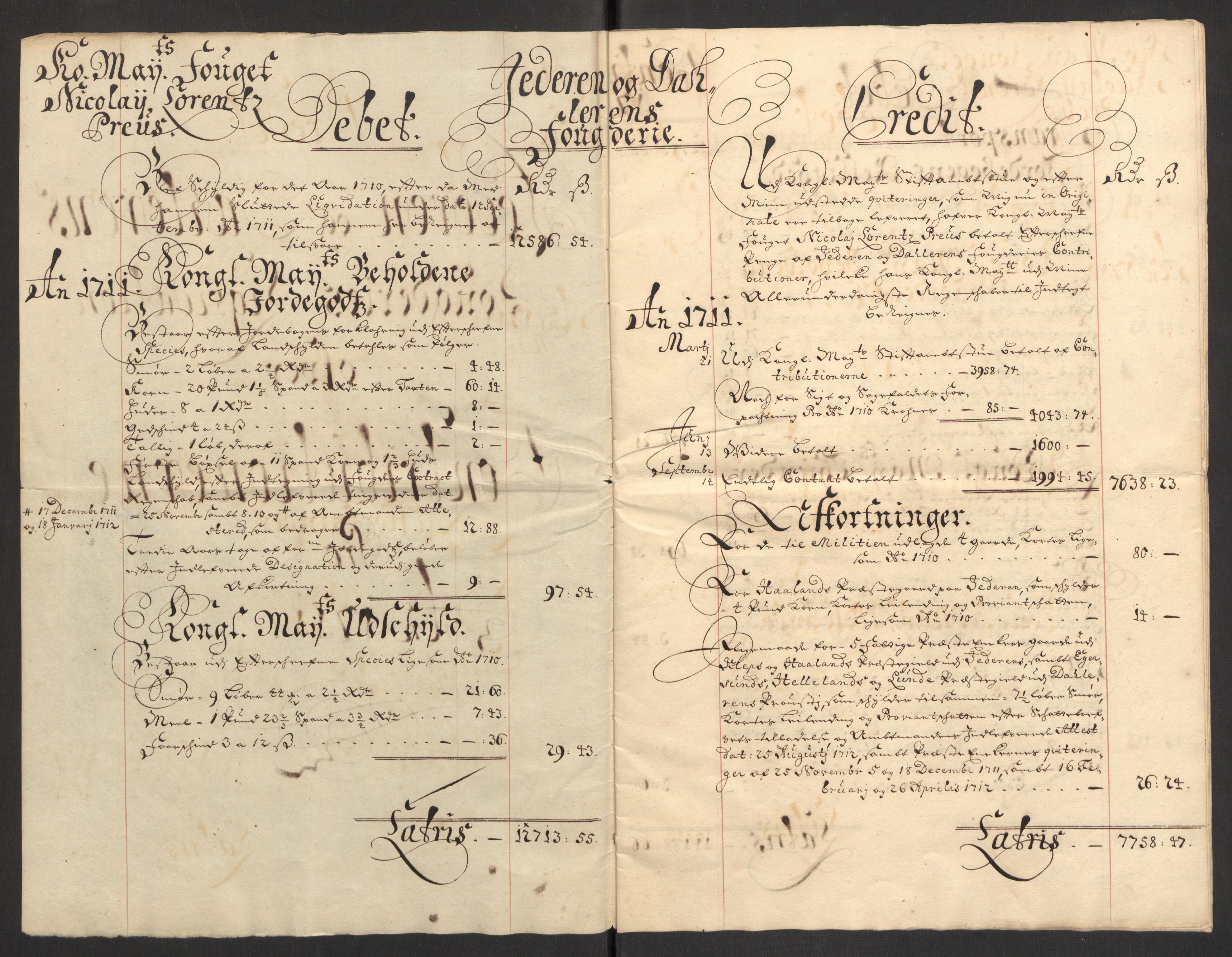 Rentekammeret inntil 1814, Reviderte regnskaper, Fogderegnskap, AV/RA-EA-4092/R46/L2735: Fogderegnskap Jæren og Dalane, 1711, p. 39