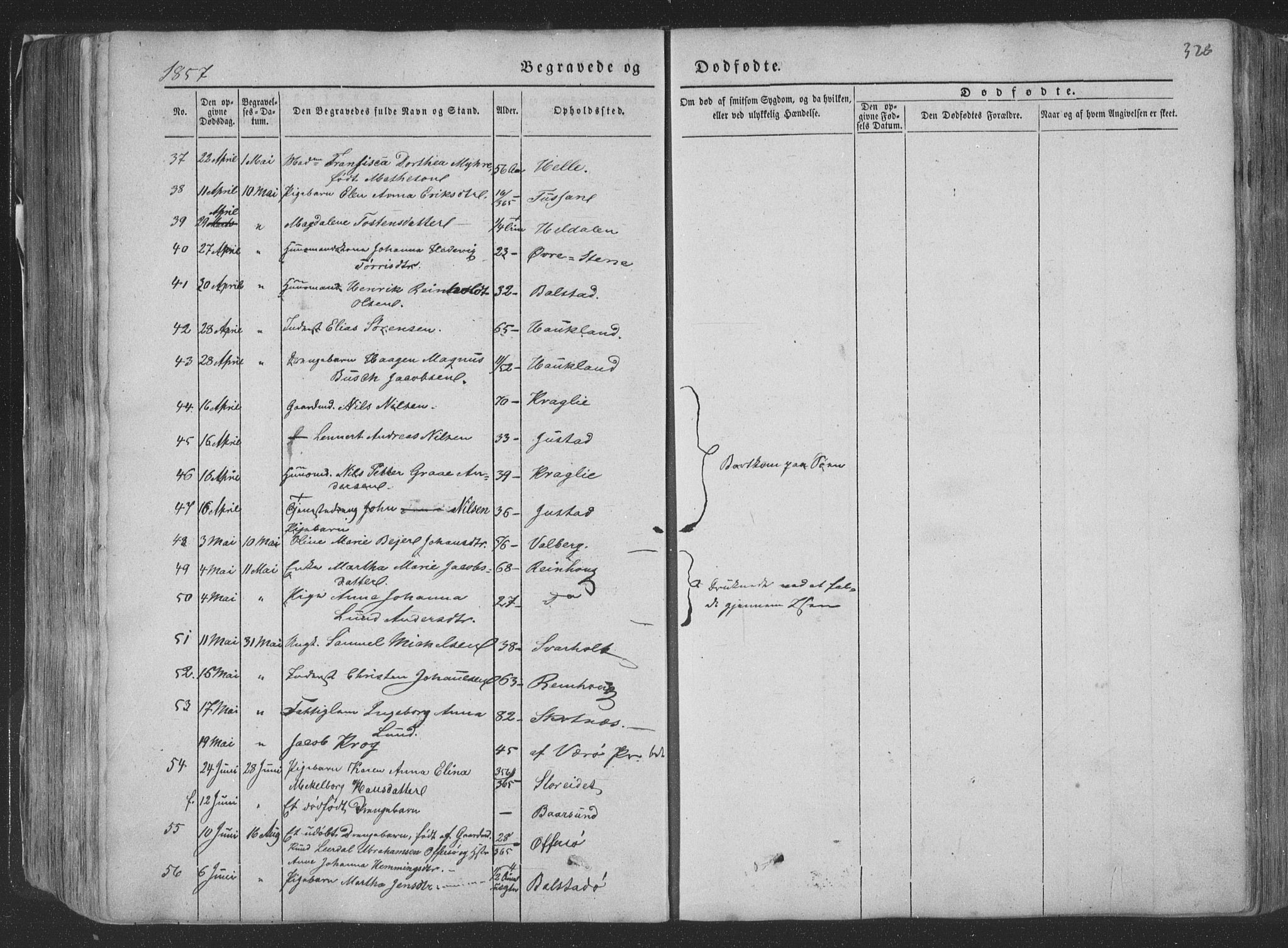 Ministerialprotokoller, klokkerbøker og fødselsregistre - Nordland, AV/SAT-A-1459/881/L1165: Parish register (copy) no. 881C02, 1854-1876, p. 328