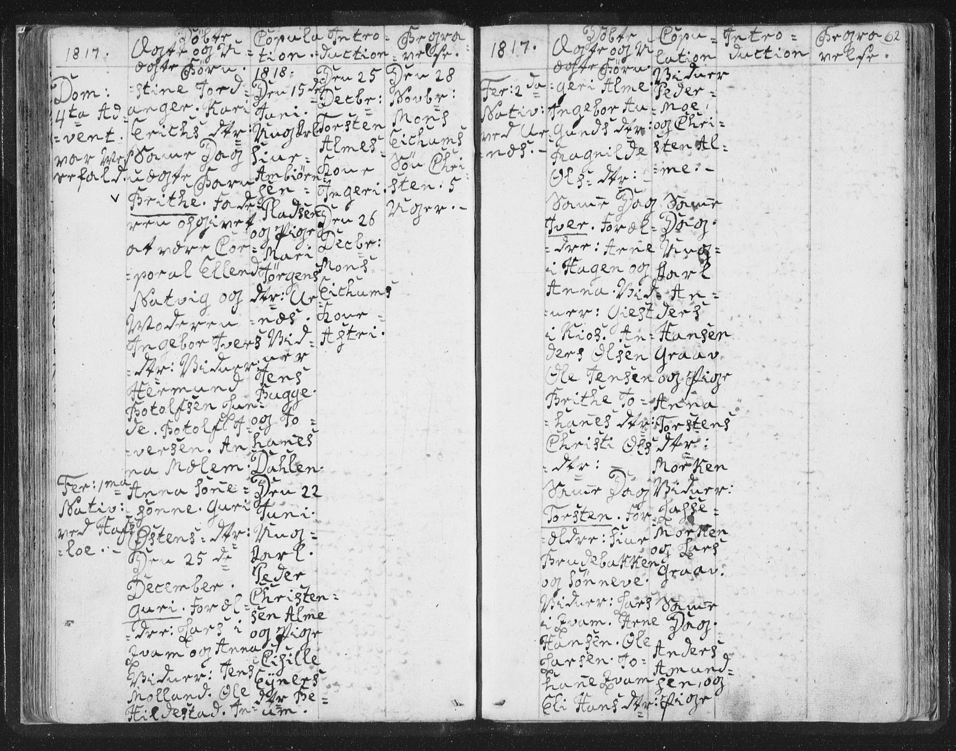 Hafslo sokneprestembete, AV/SAB-A-80301/H/Haa/Haaa/L0003: Parish register (official) no. A 3, 1807-1821, p. 62