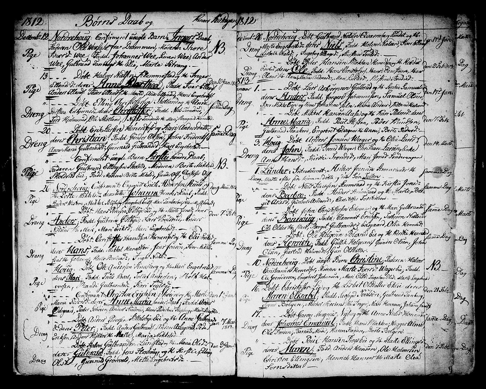 Norderhov kirkebøker, SAKO/A-237/F/Fa/L0007: Parish register (official) no. 7, 1812-1814, p. 8