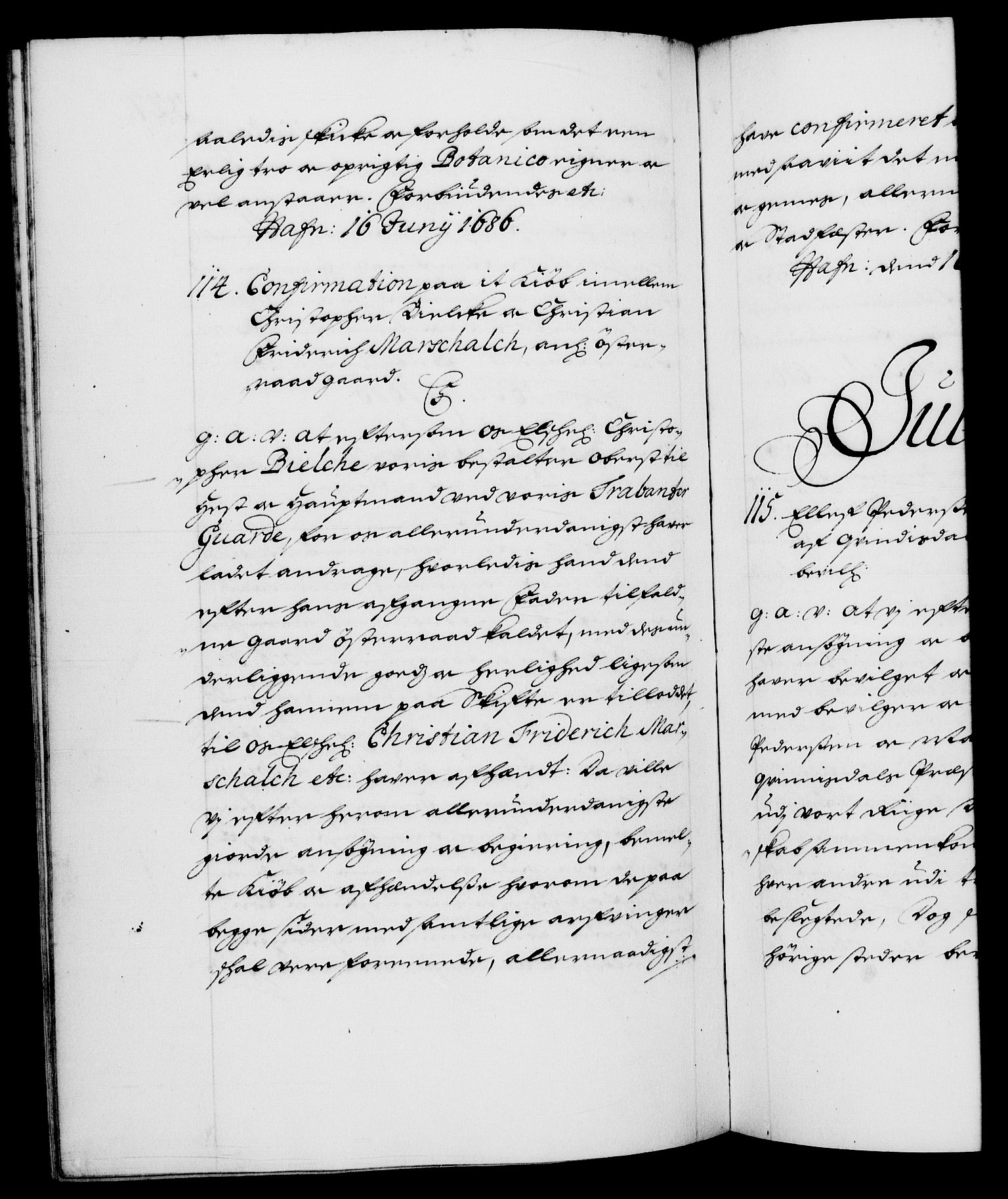 Danske Kanselli 1572-1799, AV/RA-EA-3023/F/Fc/Fca/Fcaa/L0014: Norske registre (mikrofilm), 1685-1687, p. 327b