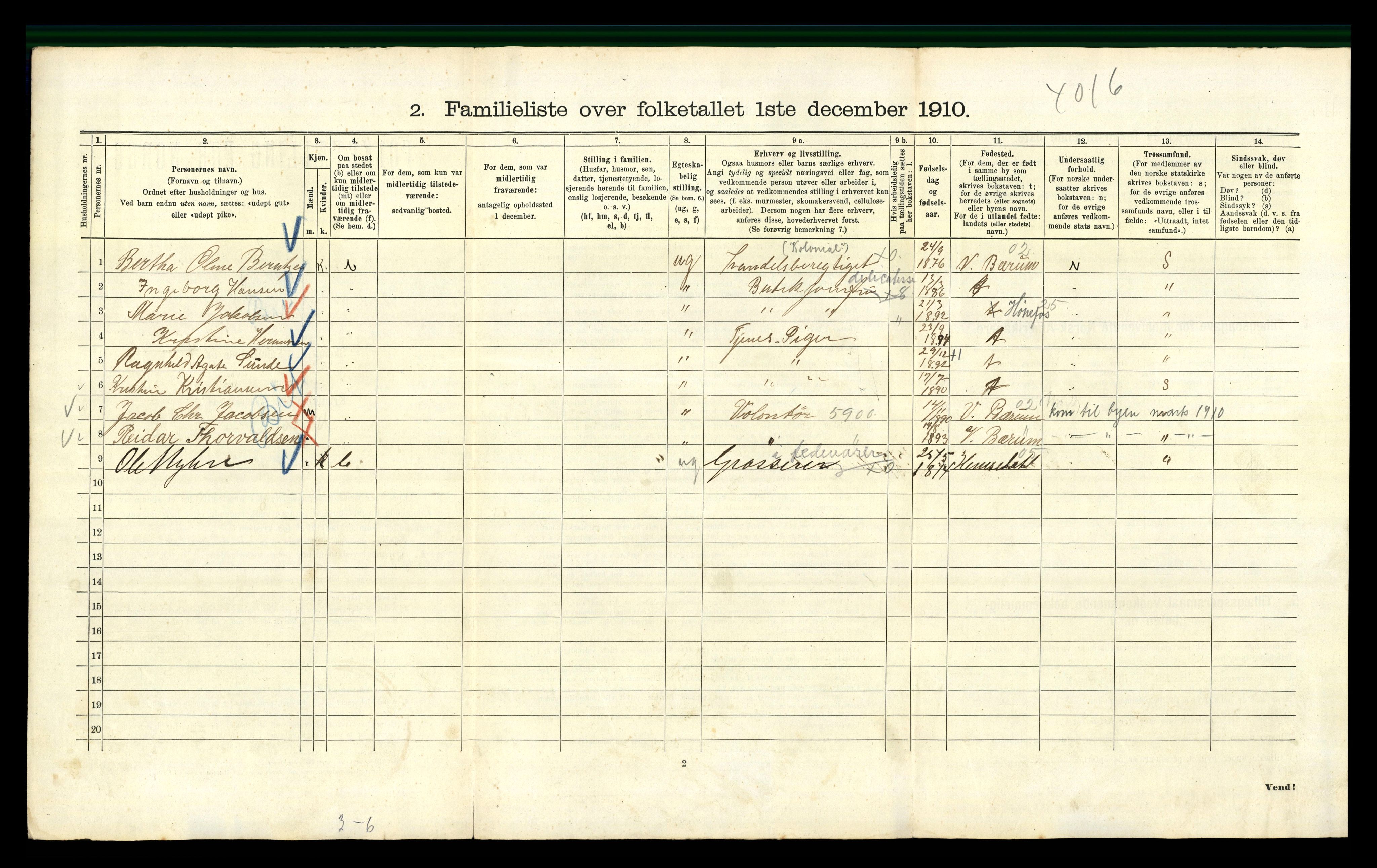 RA, 1910 census for Kristiania, 1910, p. 72160